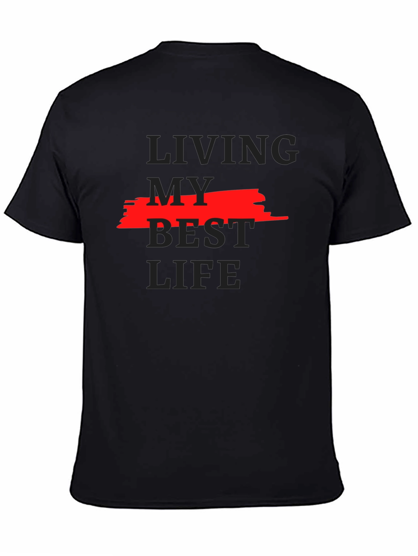 Living My Best Life Graphic Tee - Black