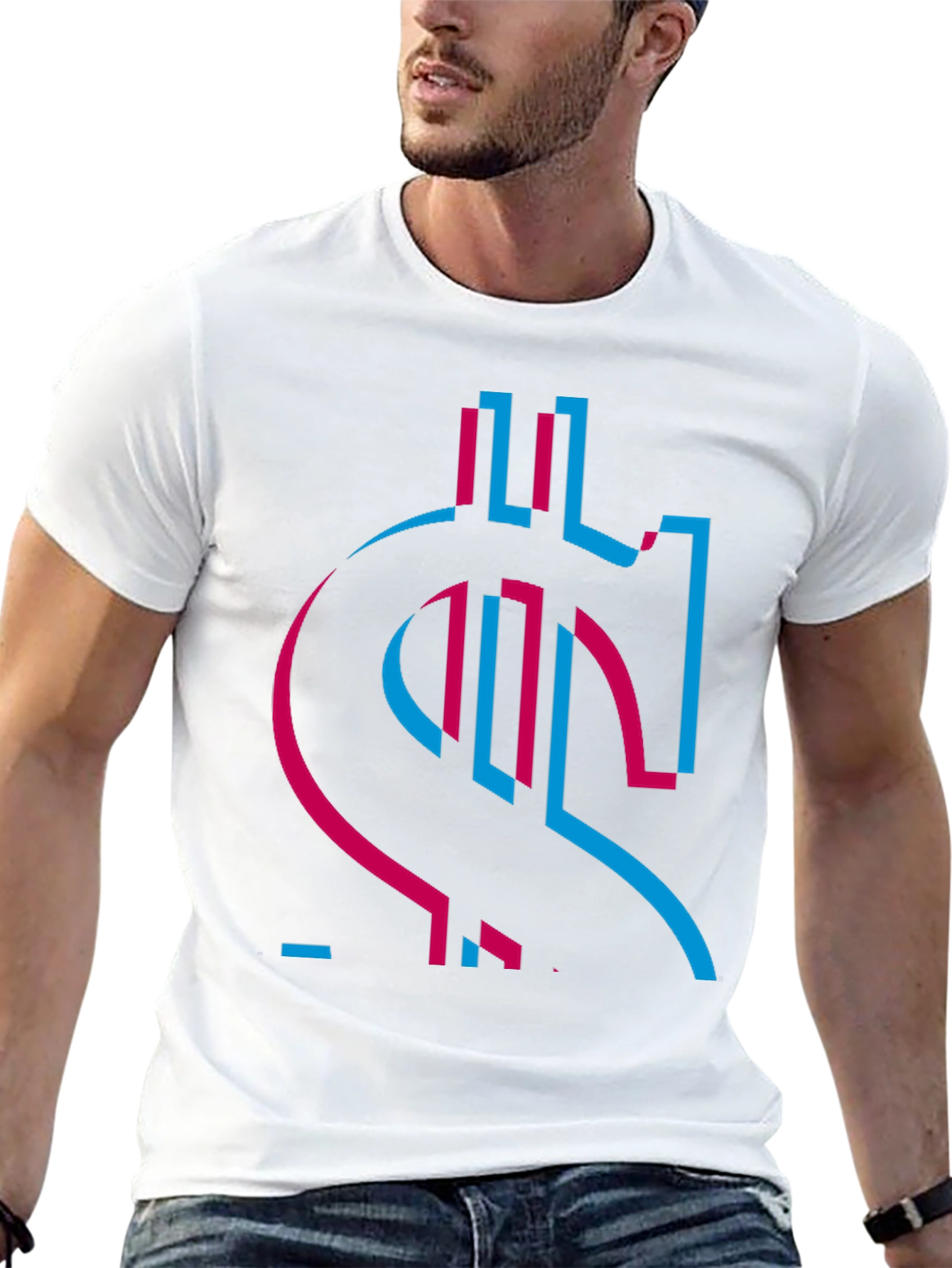 Dollar Sign Graphic T-Shirt - Stylish Design