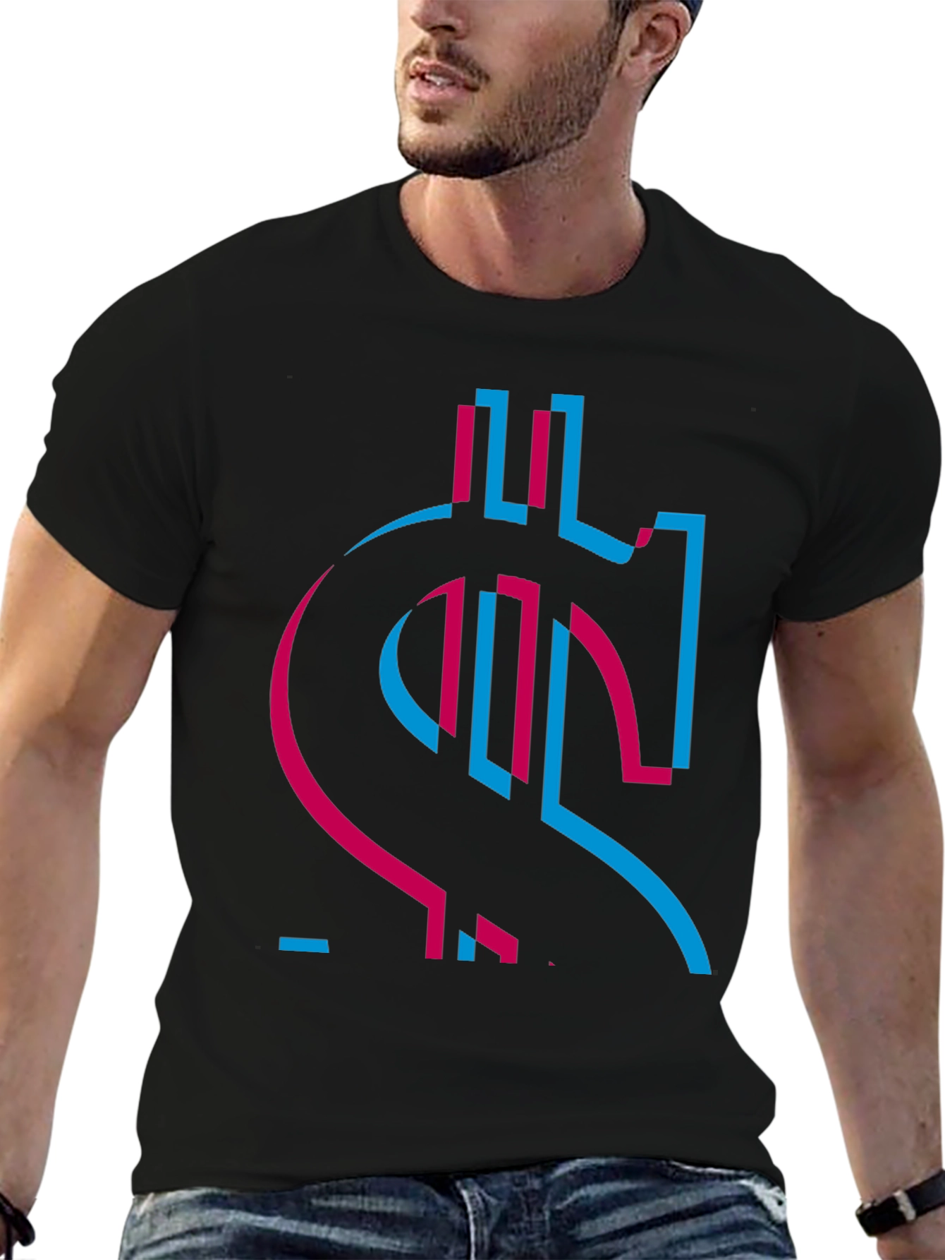 Dollar Sign Graphic T-Shirt - Stylish Design