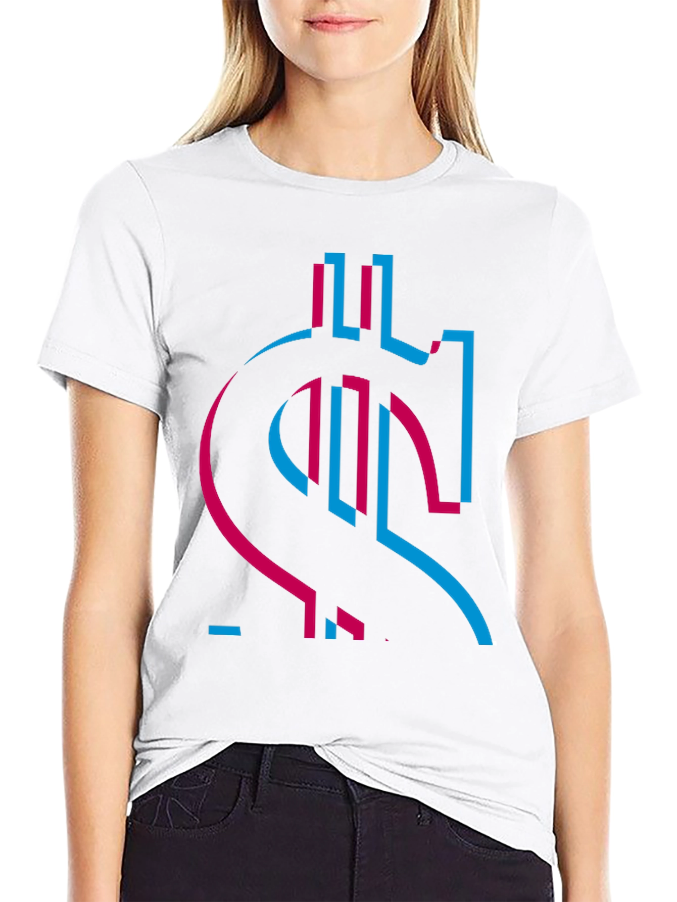 Dollar Sign Graphic T-Shirt - Stylish Design