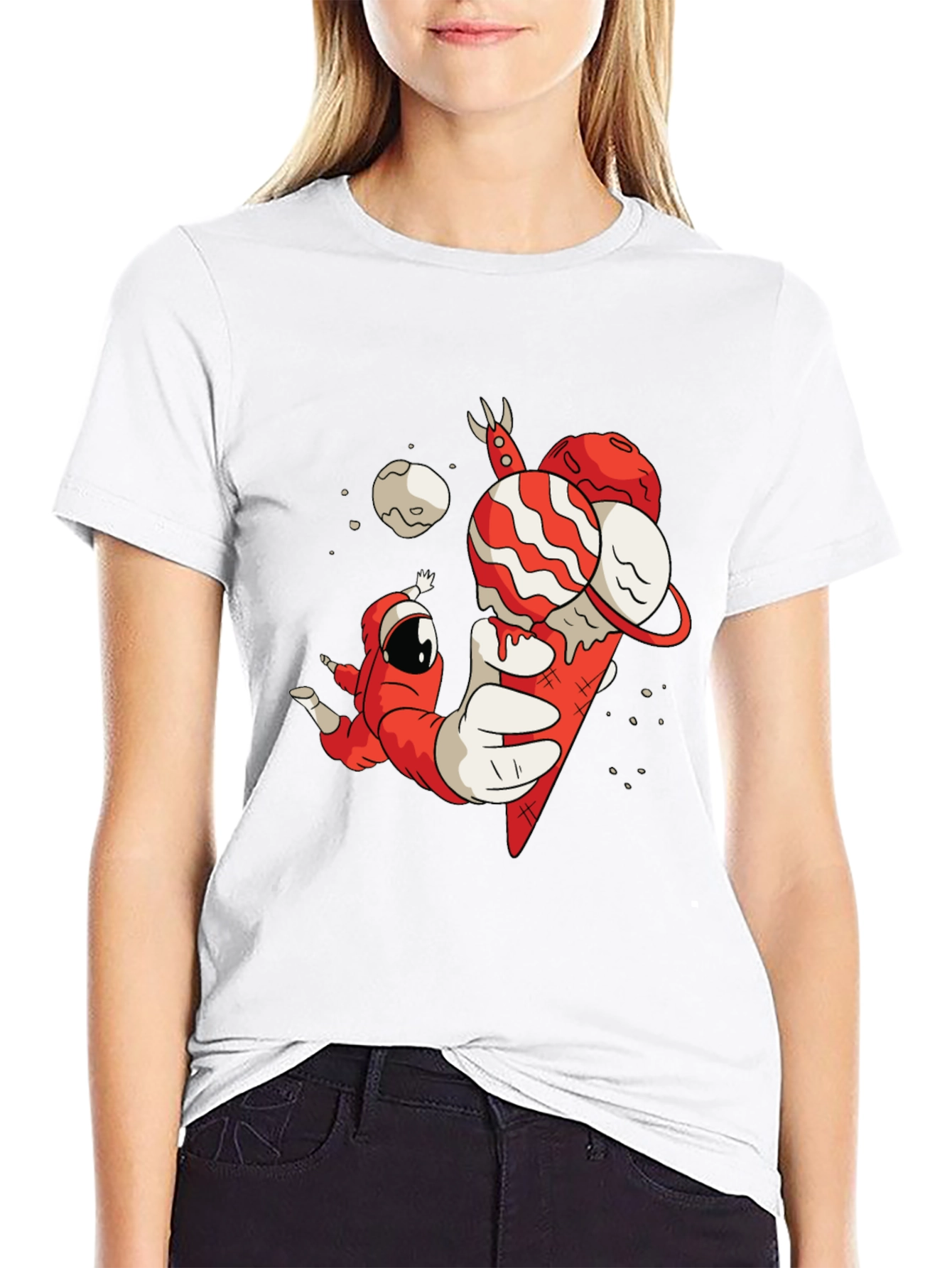 Astronaut Ice Cream Graphic Tee