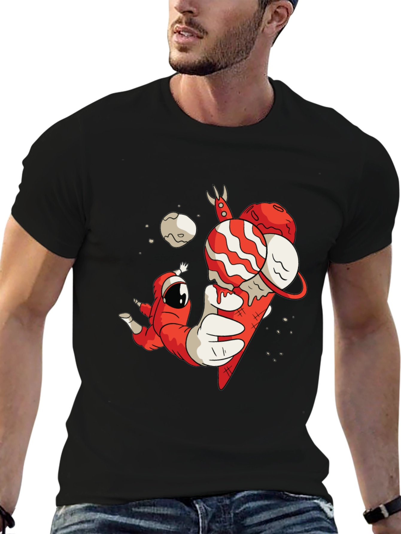 Astronaut Ice Cream Graphic Tee