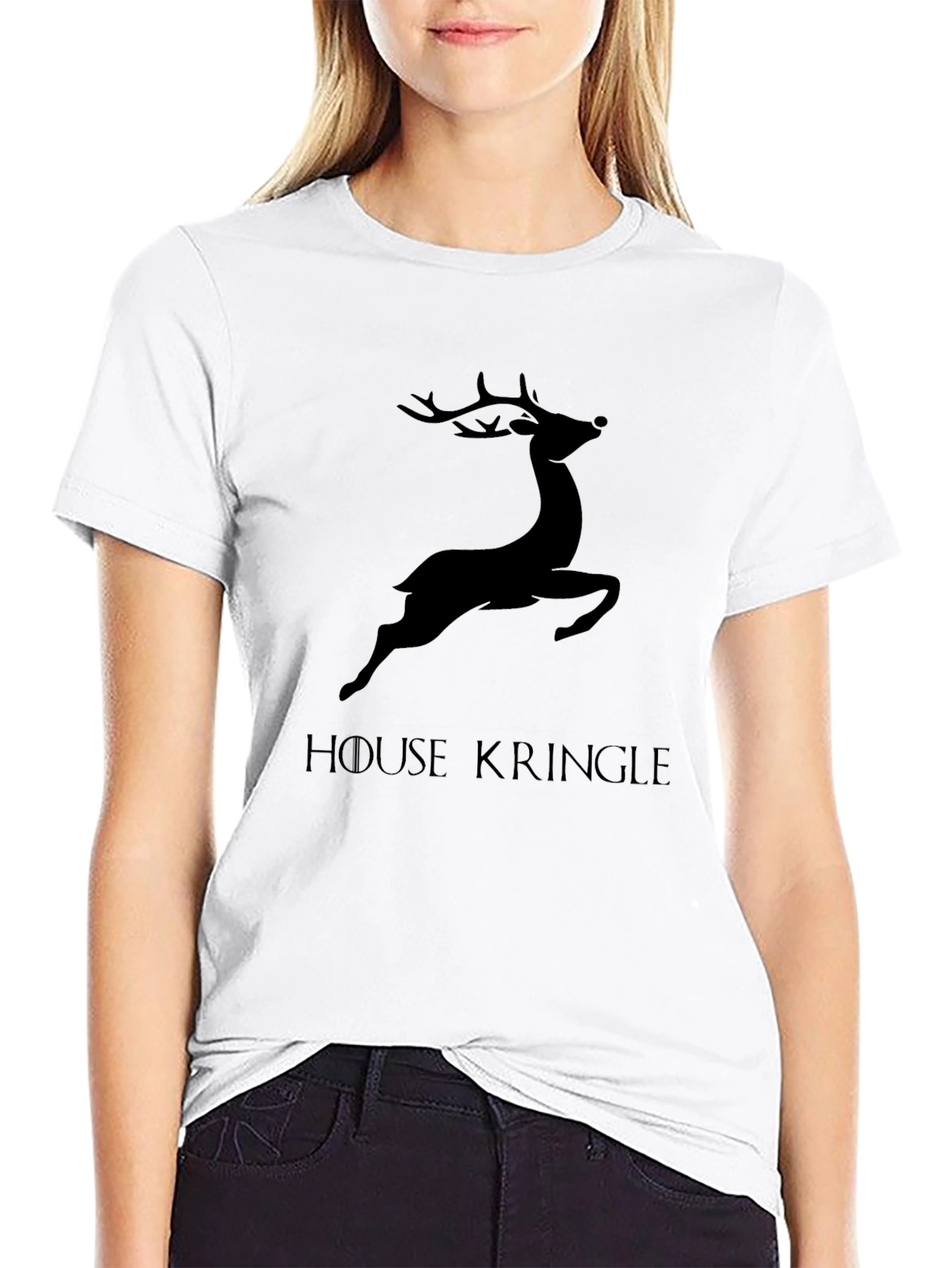 House Kringle Mens Graphic T-Shirt - Black
