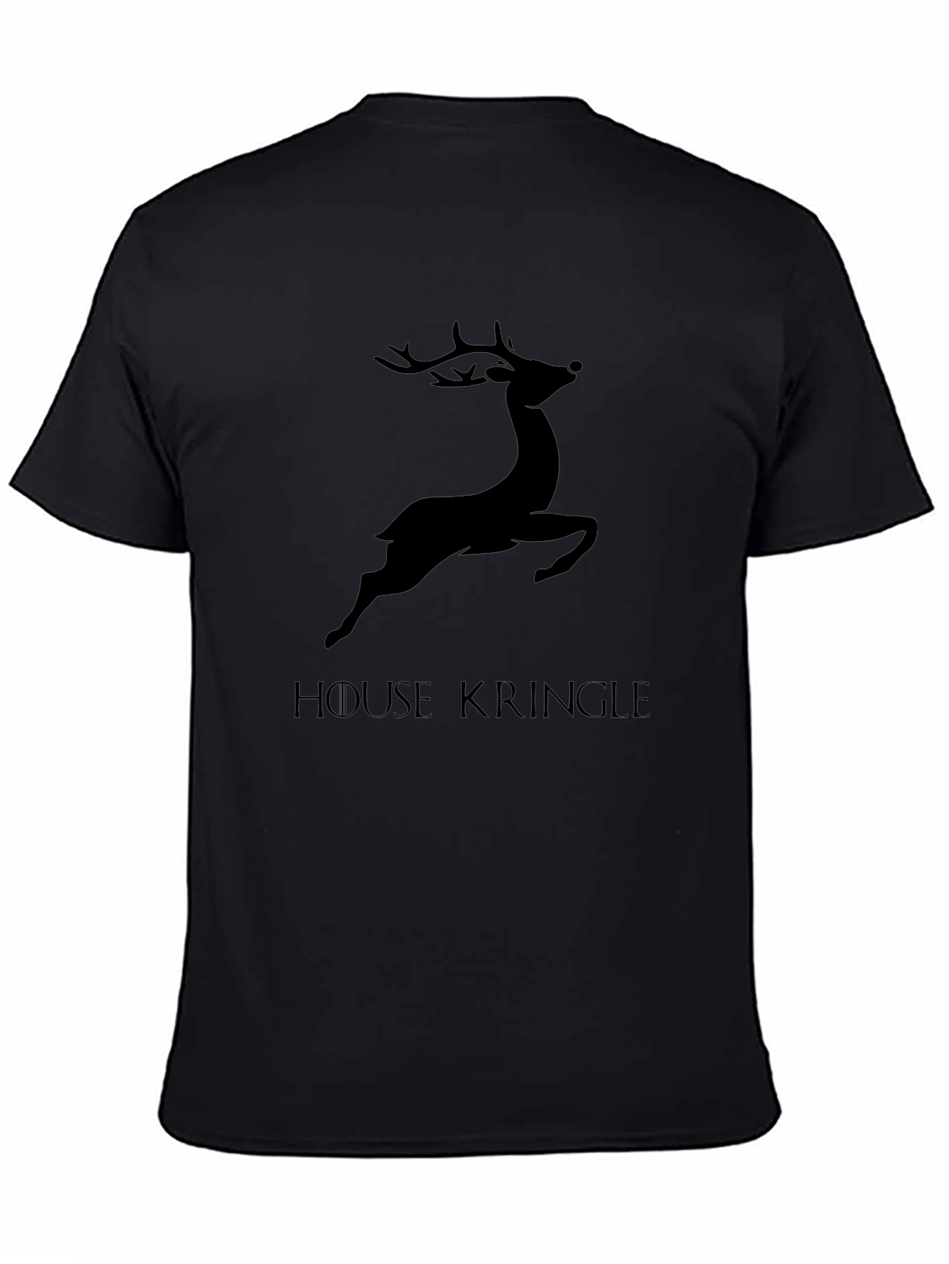 House Kringle Mens Graphic T-Shirt - Black