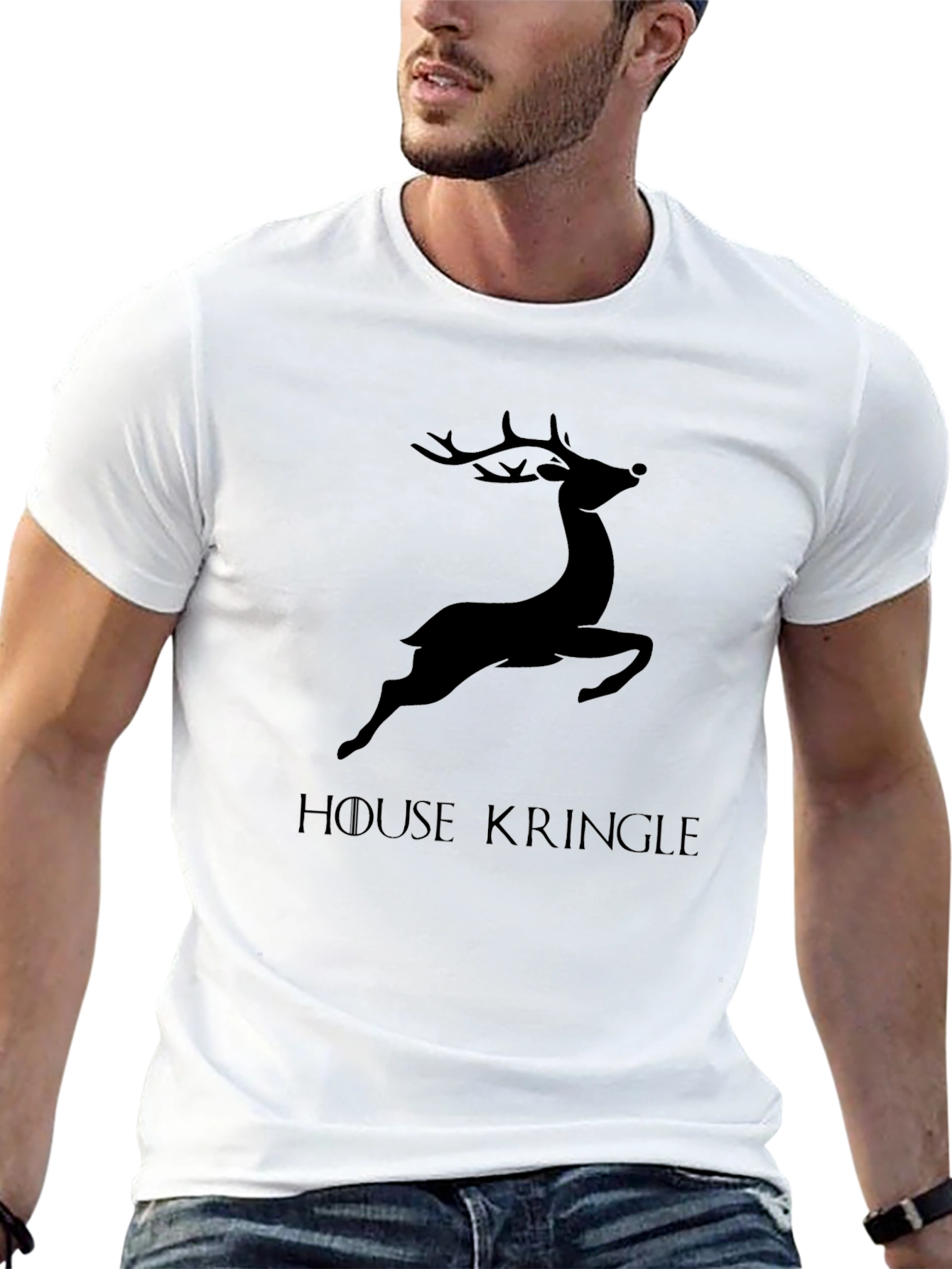House Kringle Mens Graphic T-Shirt - Black