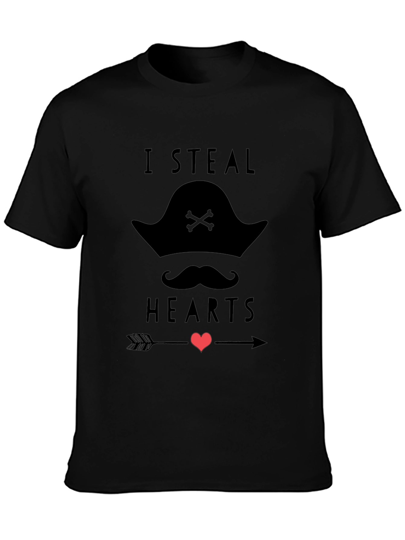 I Steal Hearts Pirate Graphic T-Shirt
