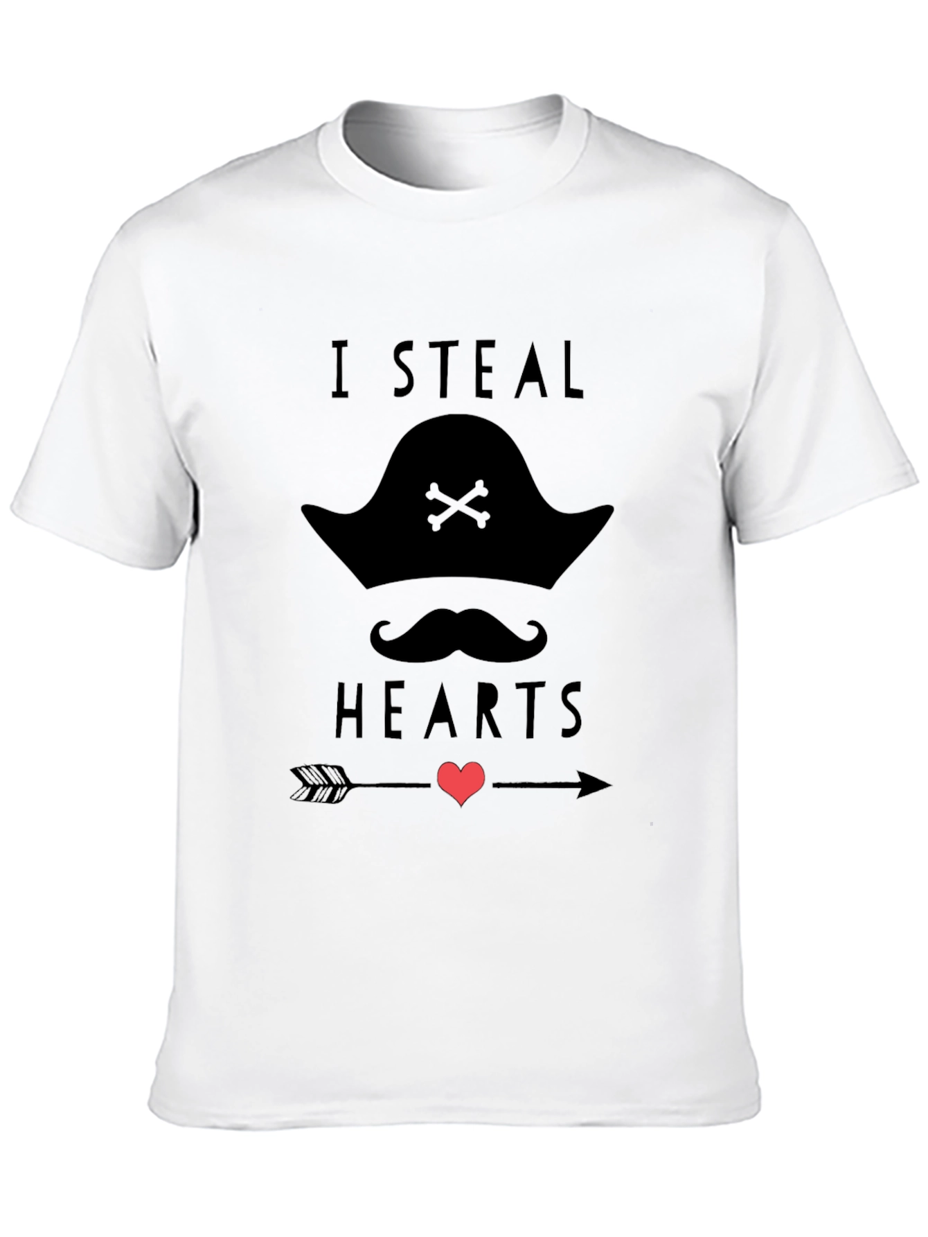 I Steal Hearts Pirate Graphic T-Shirt