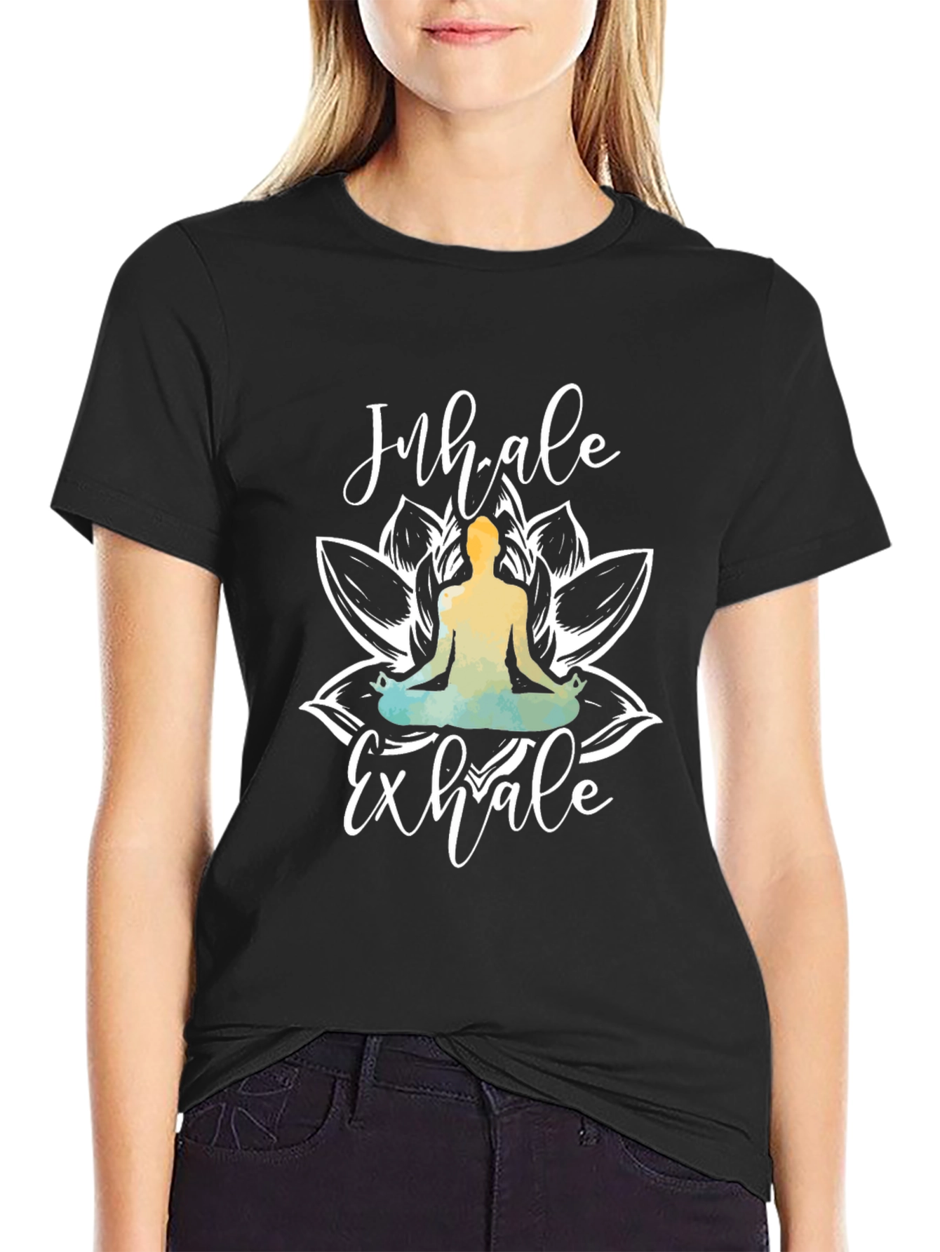 Inhale Exhale Yoga Graphic Tee