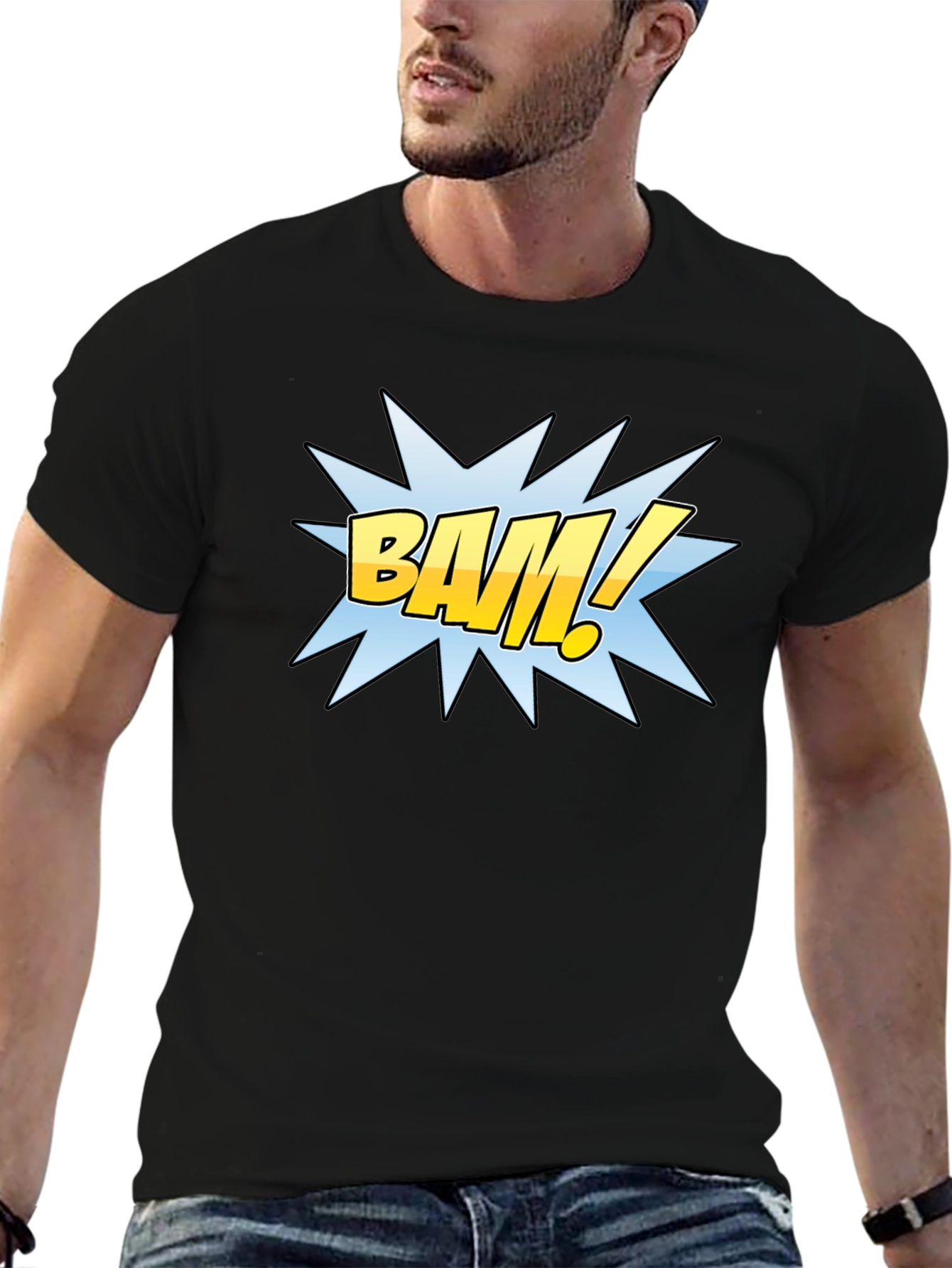 Comic Style BAM! Graphic T-Shirt