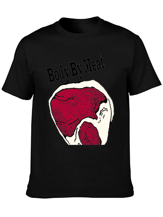 Body By Meat Graphic Black T-Shirt