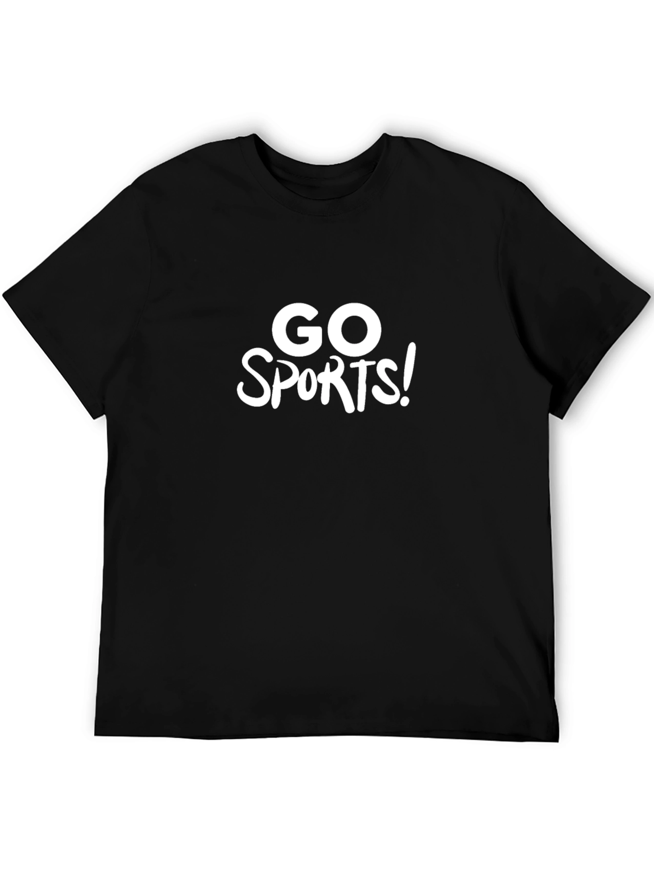 Go Sports! Graphic Tee - Black Casual Shirt
