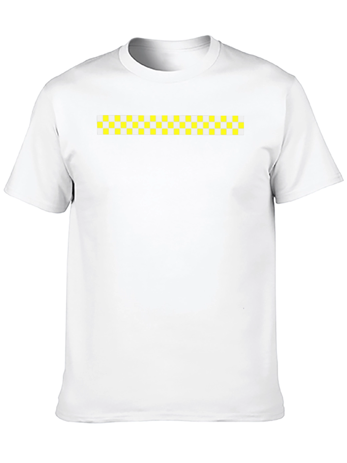 Modern Grid Graphic Black T-Shirt