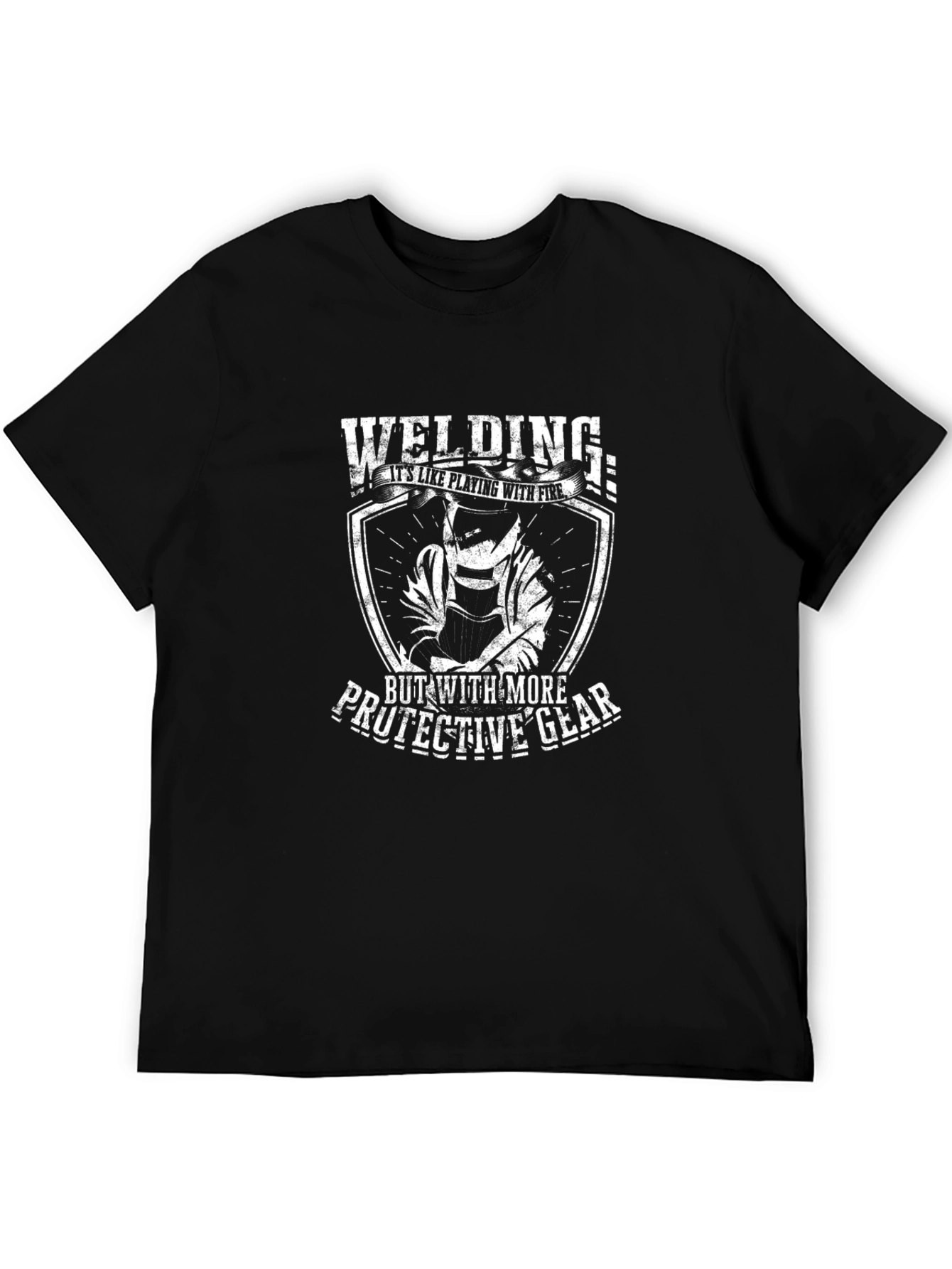 Welding Protective Gear Black T-Shirt