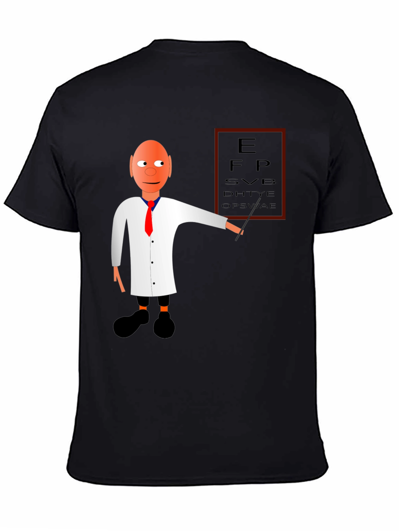 Eye Exam Cartoon Graphic T-Shirt