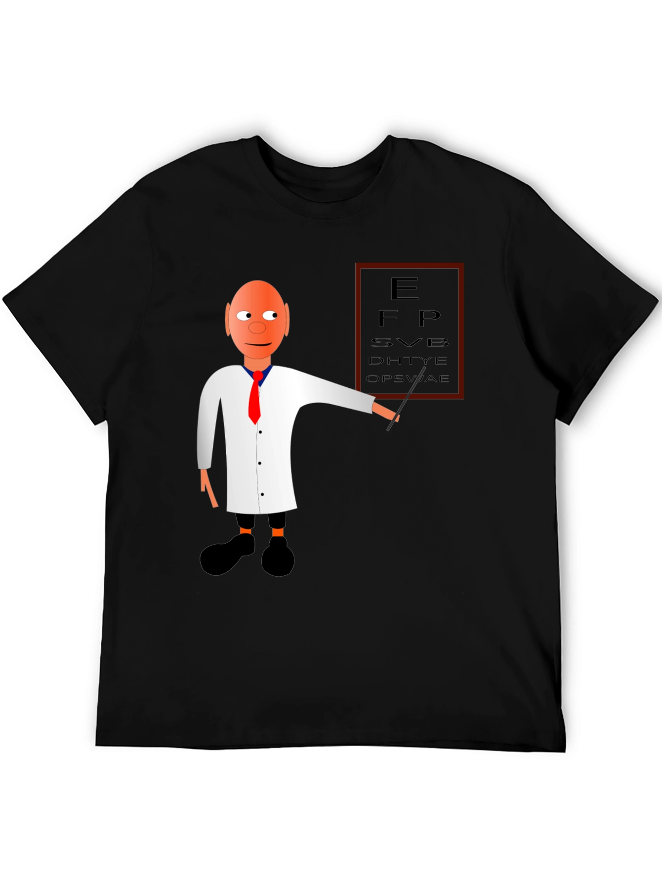 Eye Exam Cartoon Graphic T-Shirt