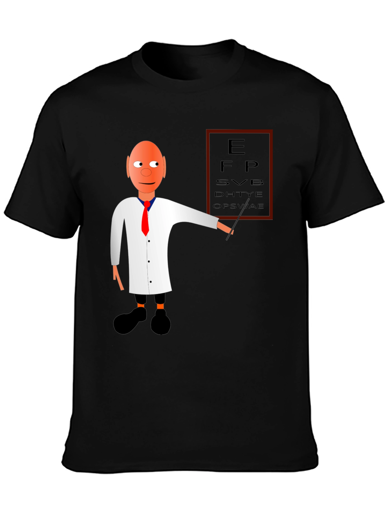 Eye Exam Cartoon Graphic T-Shirt
