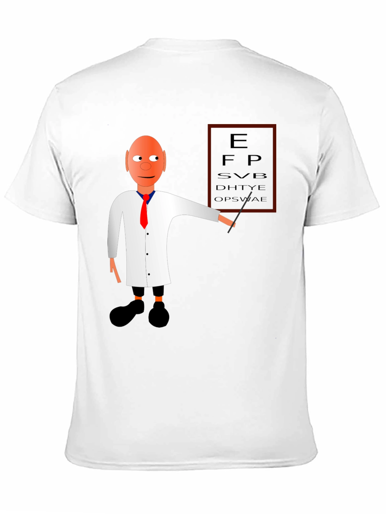 Eye Exam Cartoon Graphic T-Shirt