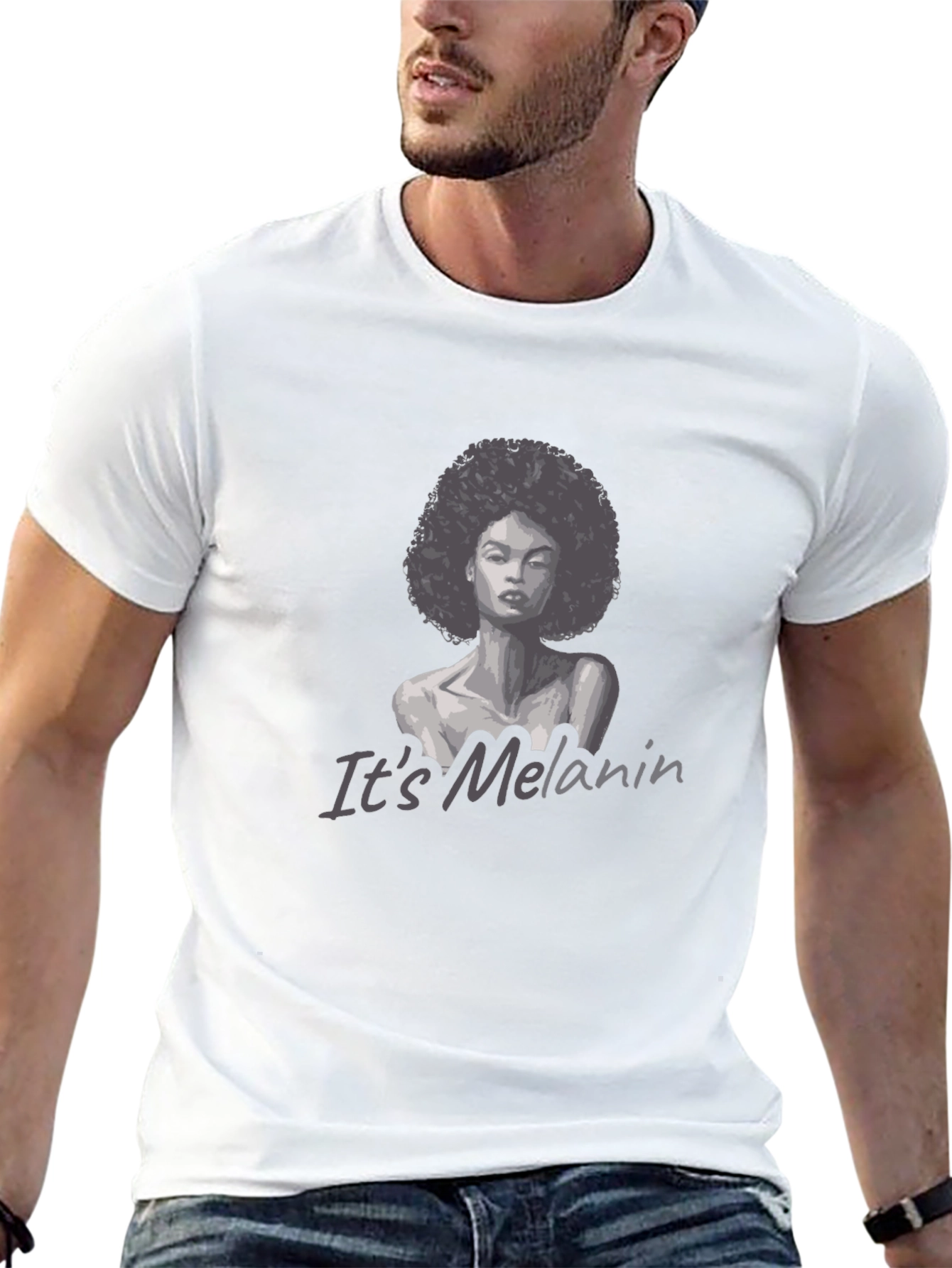 Melanin Woman Graphic T-Shirt - Black