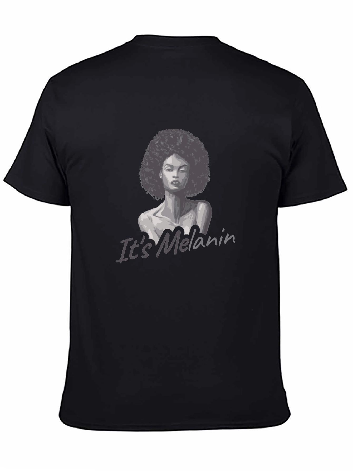 Melanin Woman Graphic T-Shirt - Black
