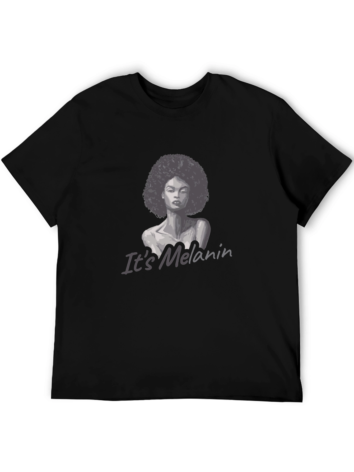 Melanin Woman Graphic T-Shirt - Black