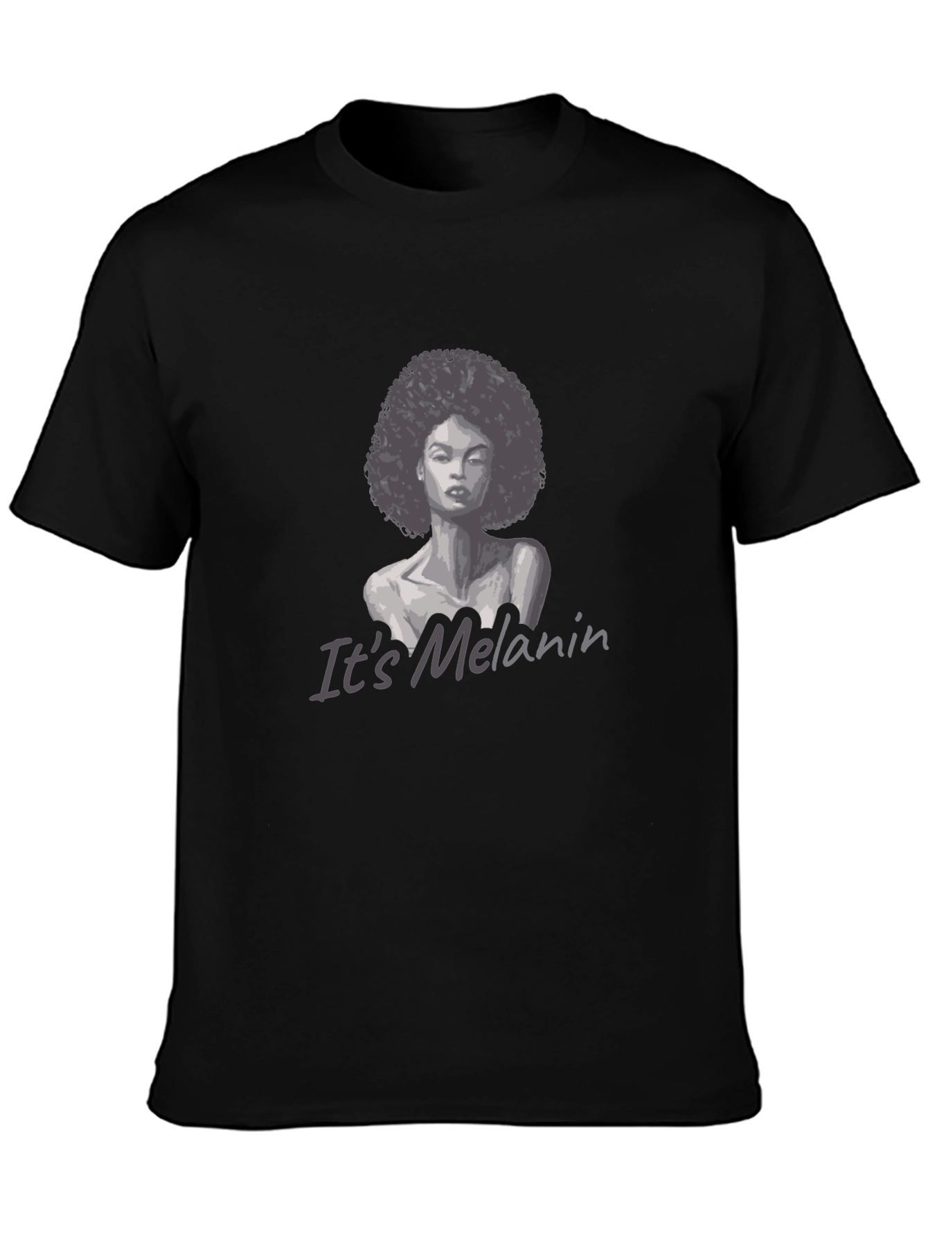 Melanin Woman Graphic T-Shirt - Black