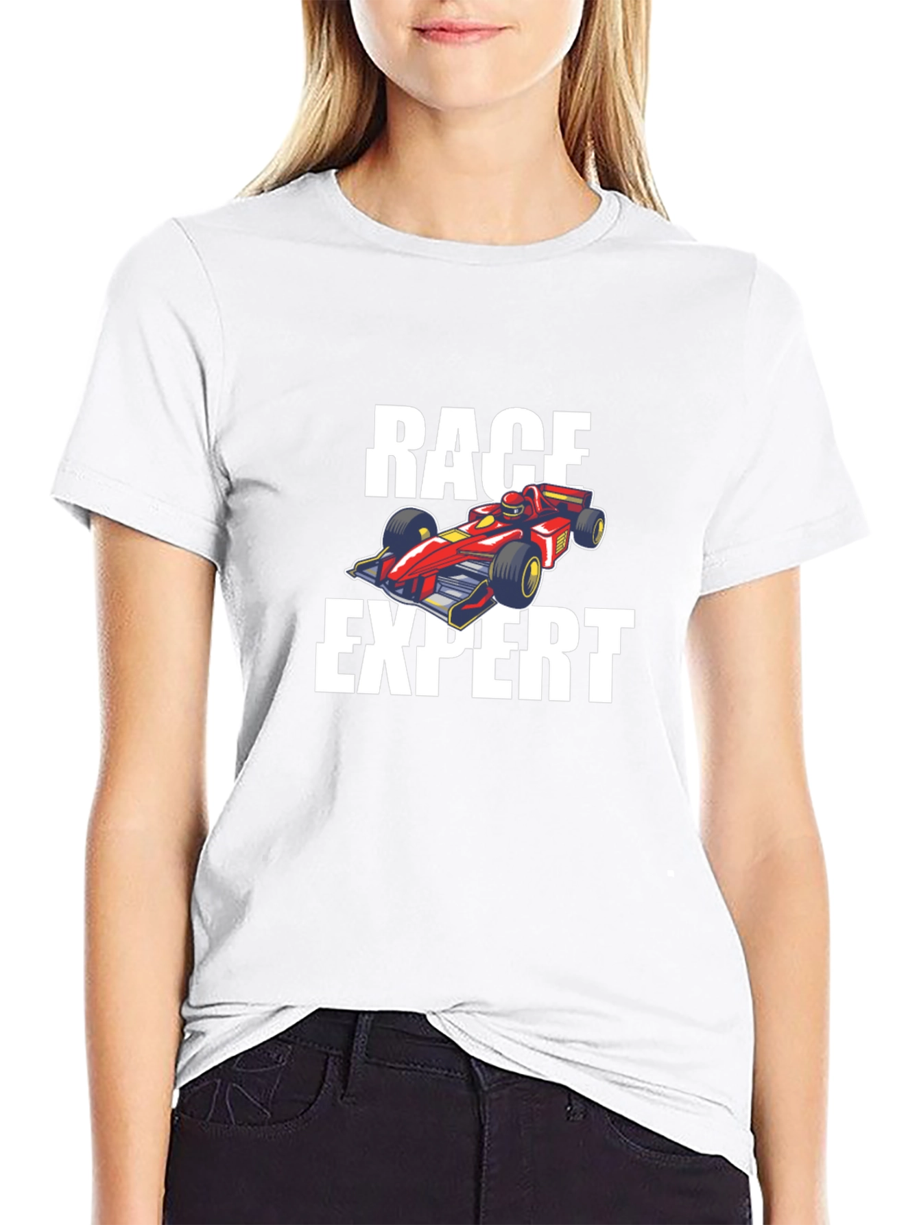 Race Expert Graphic T-Shirt - Black Cotton Tee