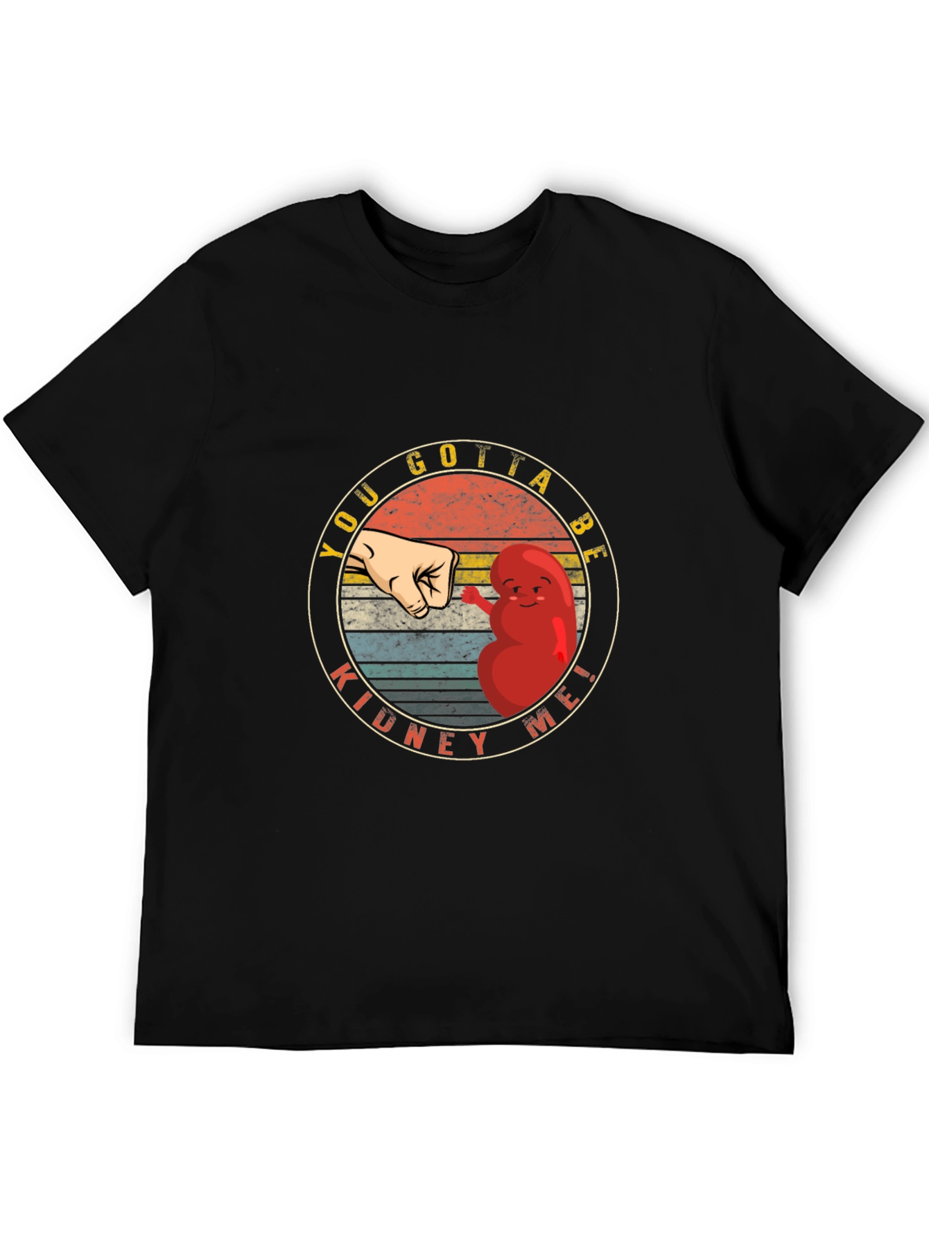Kidney Me! Black Novelty Graphic Tee
