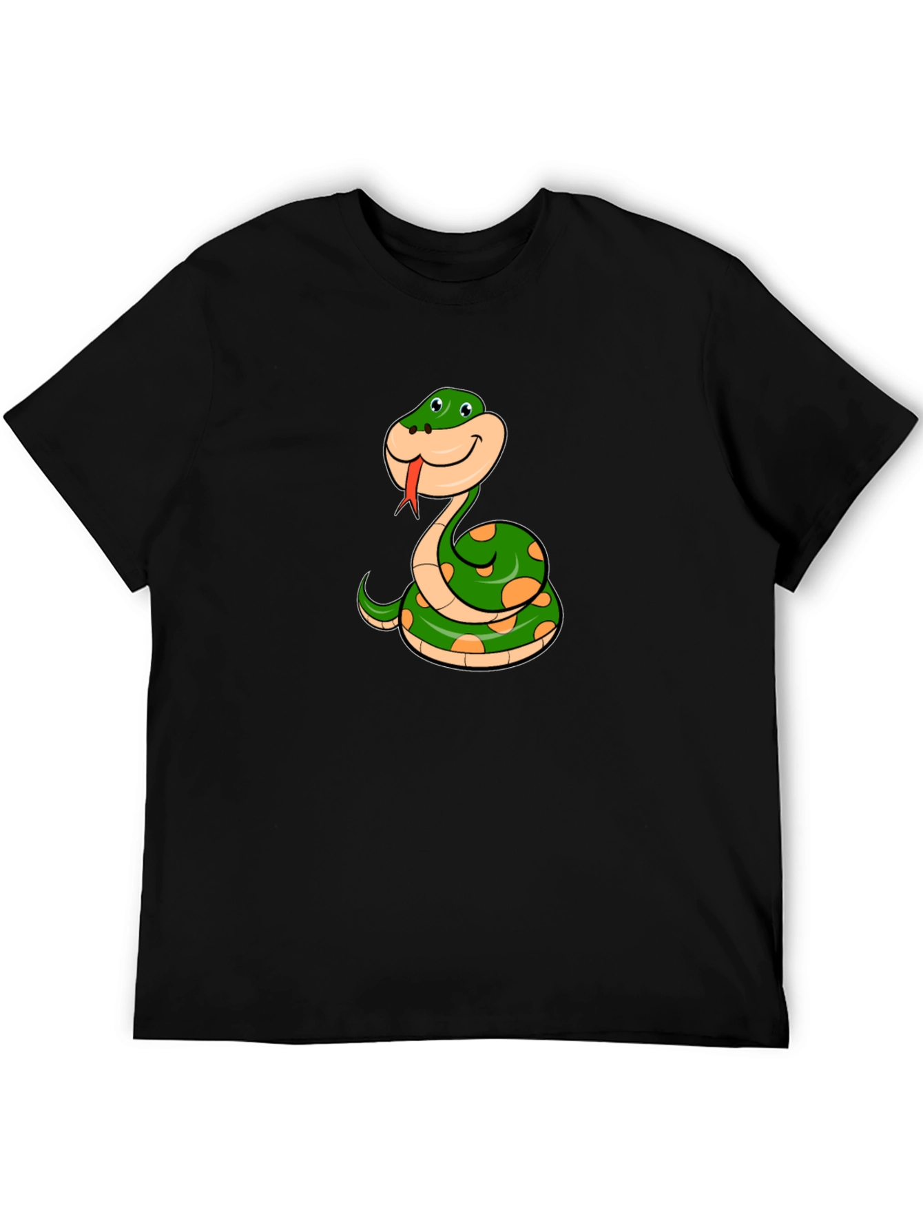 Funny Snake Cartoon Graphic T-Shirt