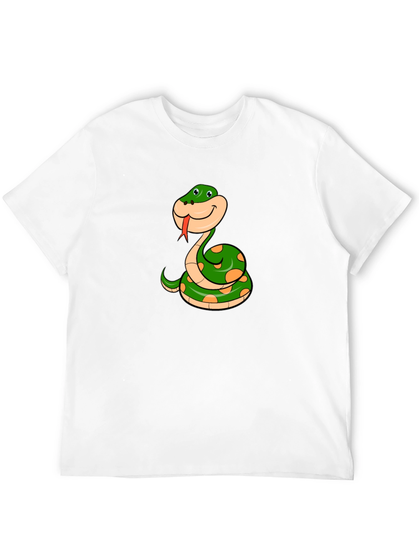 Funny Snake Cartoon Graphic T-Shirt