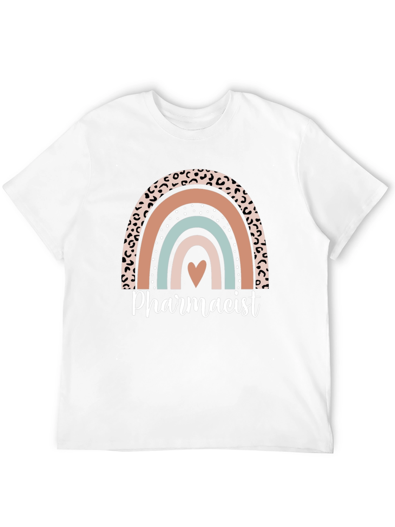 Pharmacist Rainbow Graphic T-Shirt - Casual & Cute