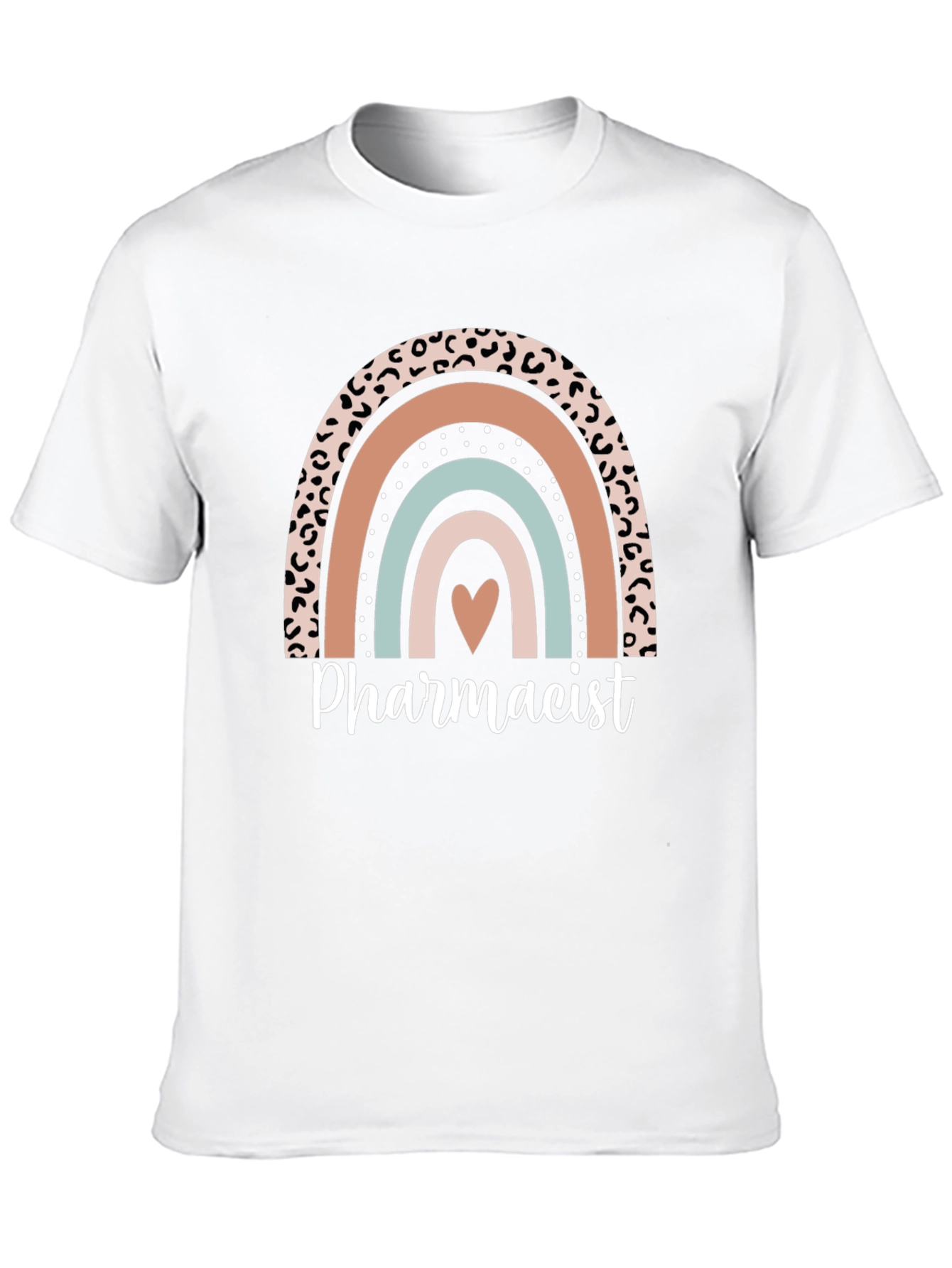 Pharmacist Rainbow Graphic T-Shirt - Casual & Cute