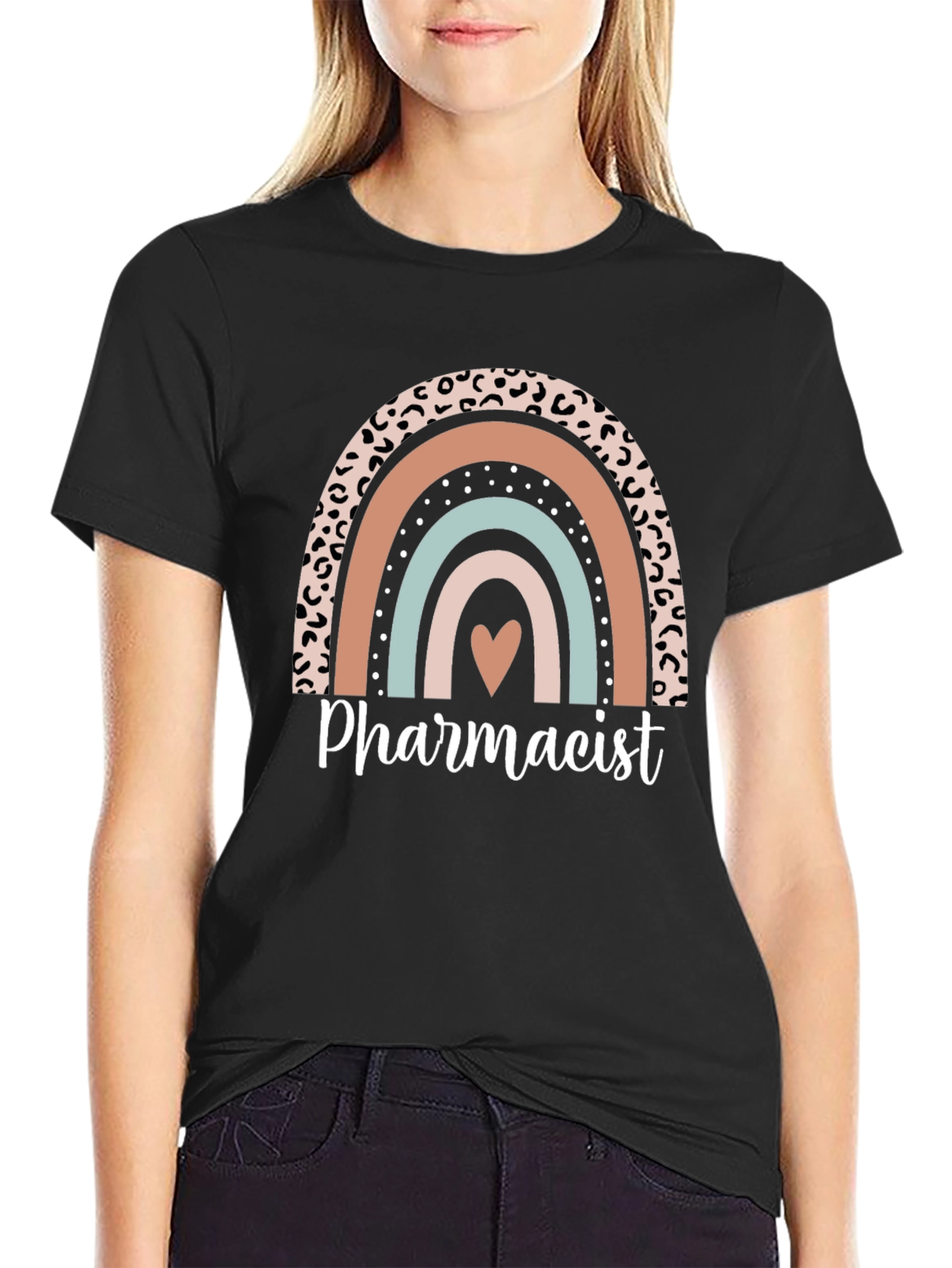 Pharmacist Rainbow Graphic T-Shirt - Casual & Cute