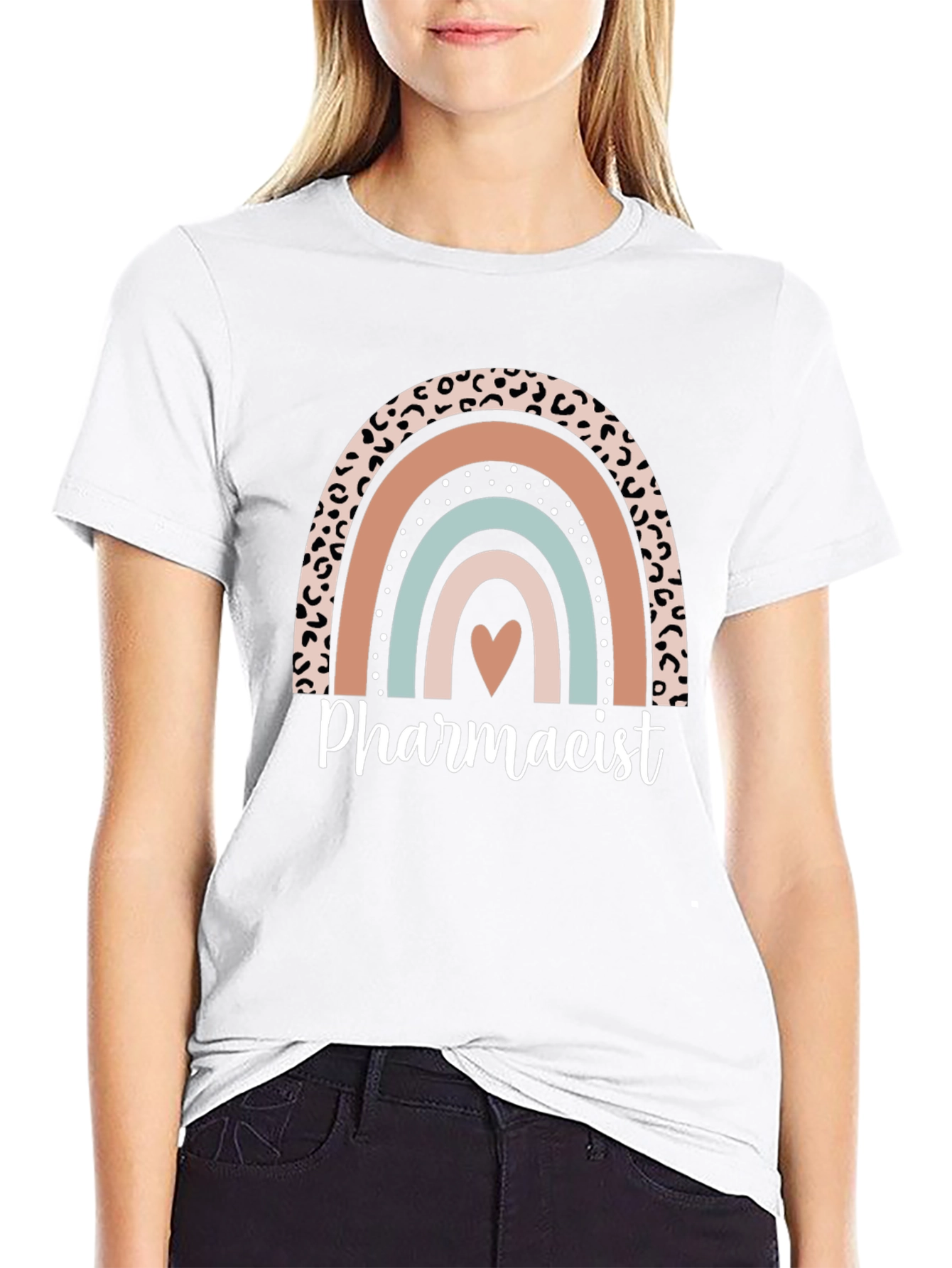 Pharmacist Rainbow Graphic T-Shirt - Casual & Cute