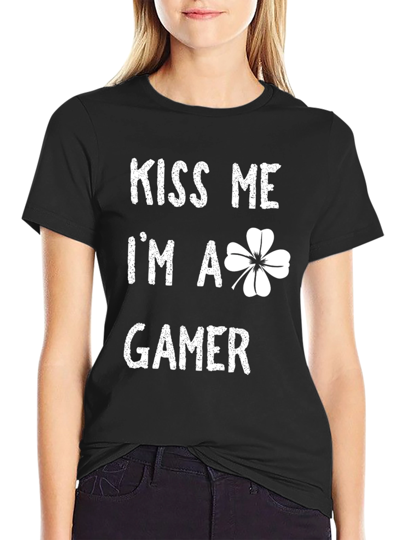 Kiss Me Im A Gamer St. Patricks Day T-Shirt