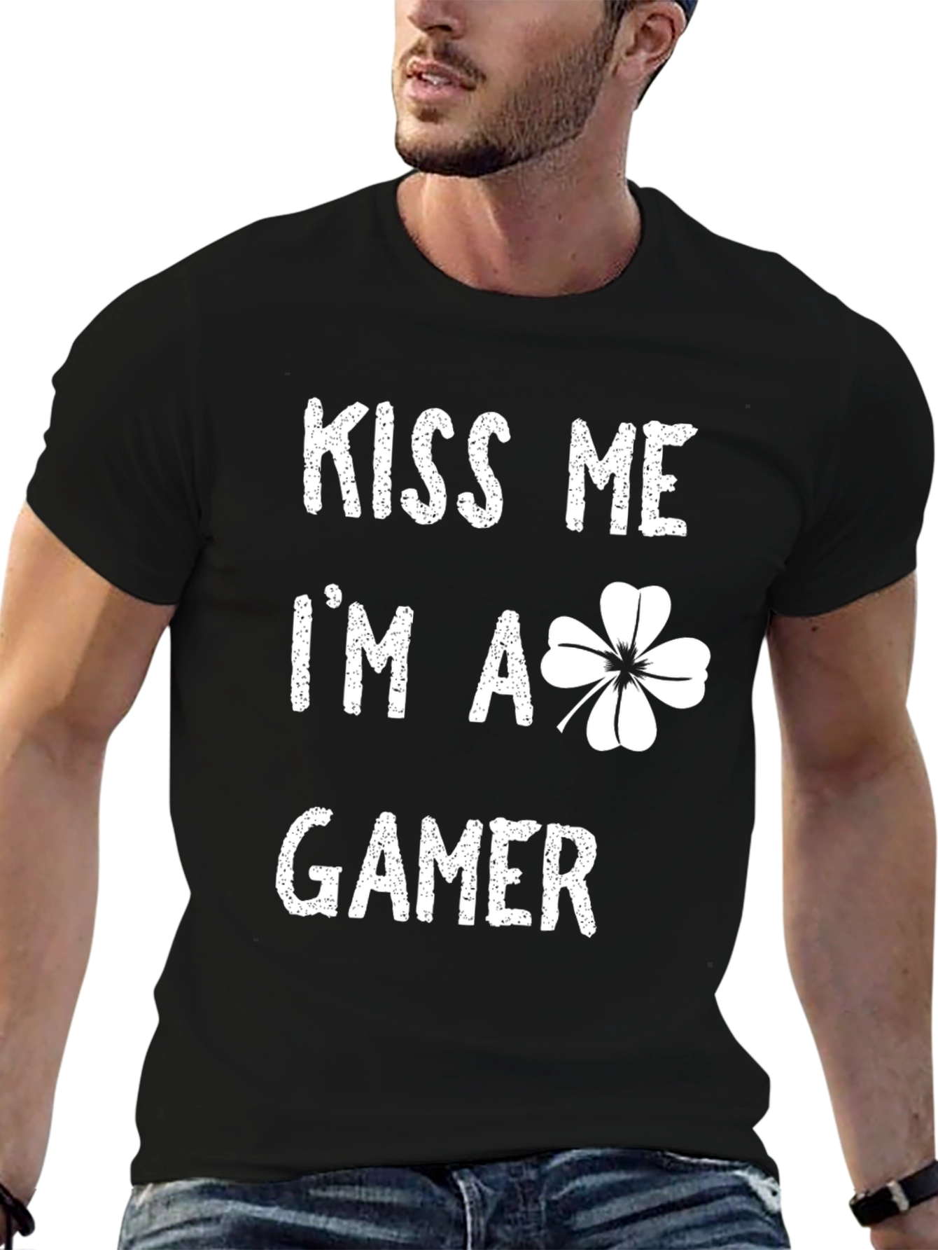 Kiss Me Im A Gamer St. Patricks Day T-Shirt