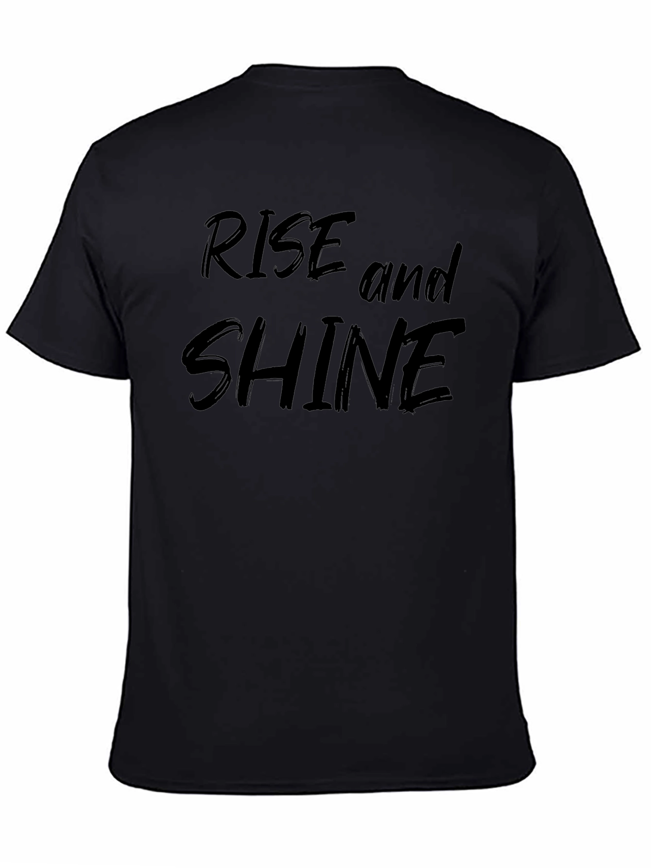 Rise and Shine Graphic Tee - Stylish Black T-Shirt