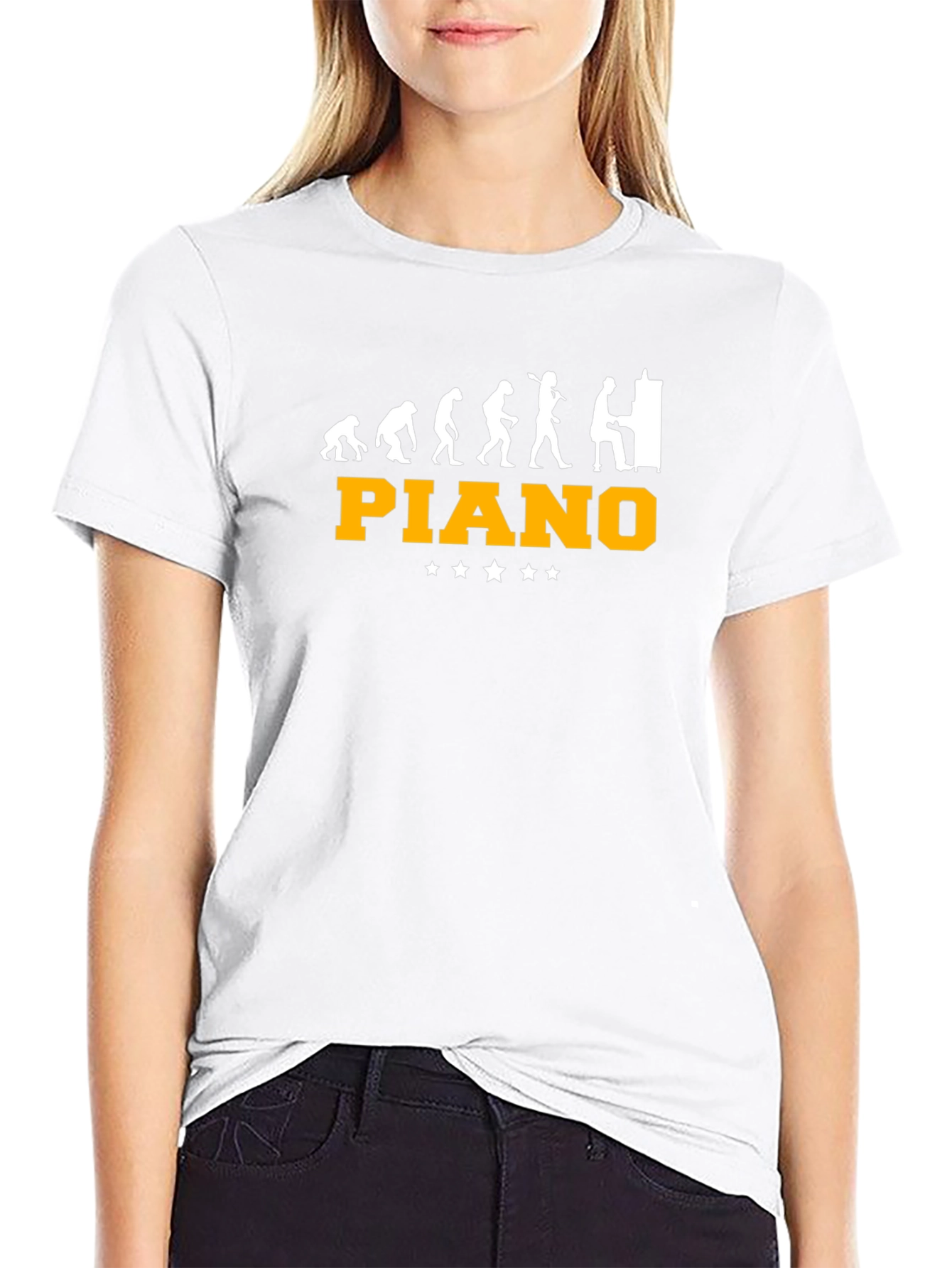 Piano Evolution Graphic T-Shirt