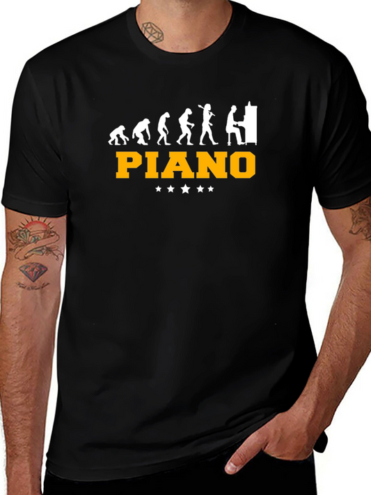 Piano Evolution Graphic T-Shirt