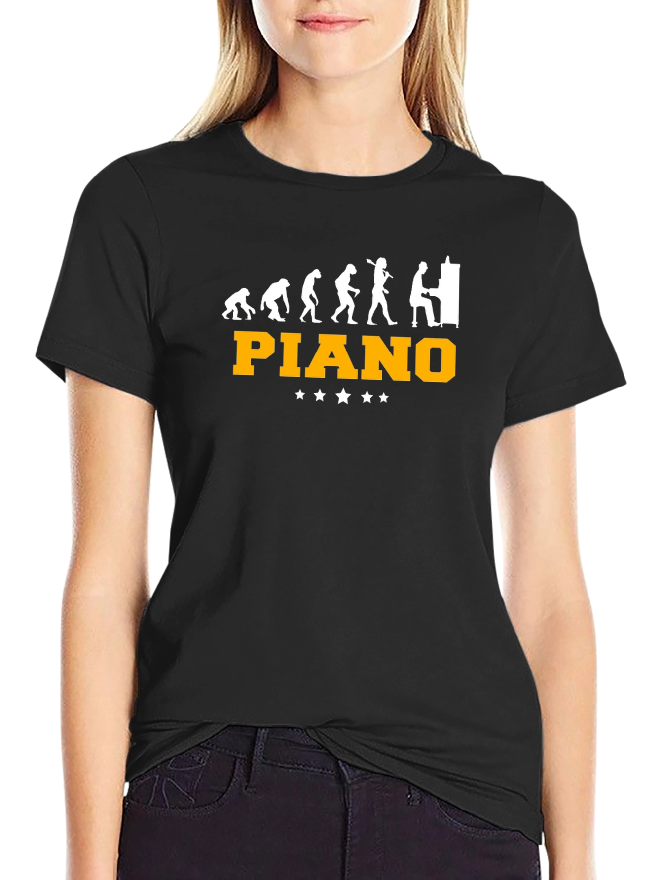 Piano Evolution Graphic T-Shirt