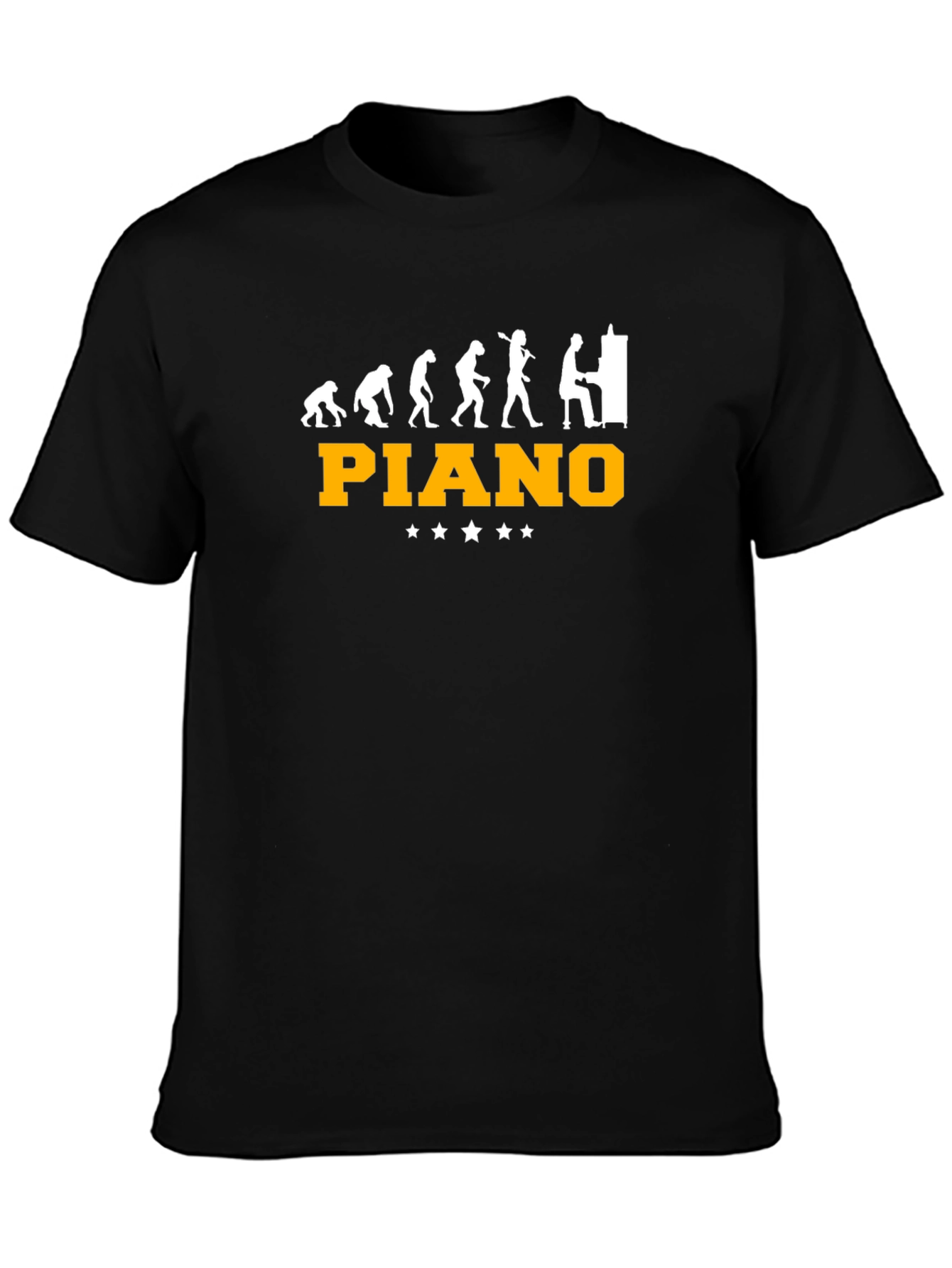 Piano Evolution Graphic T-Shirt