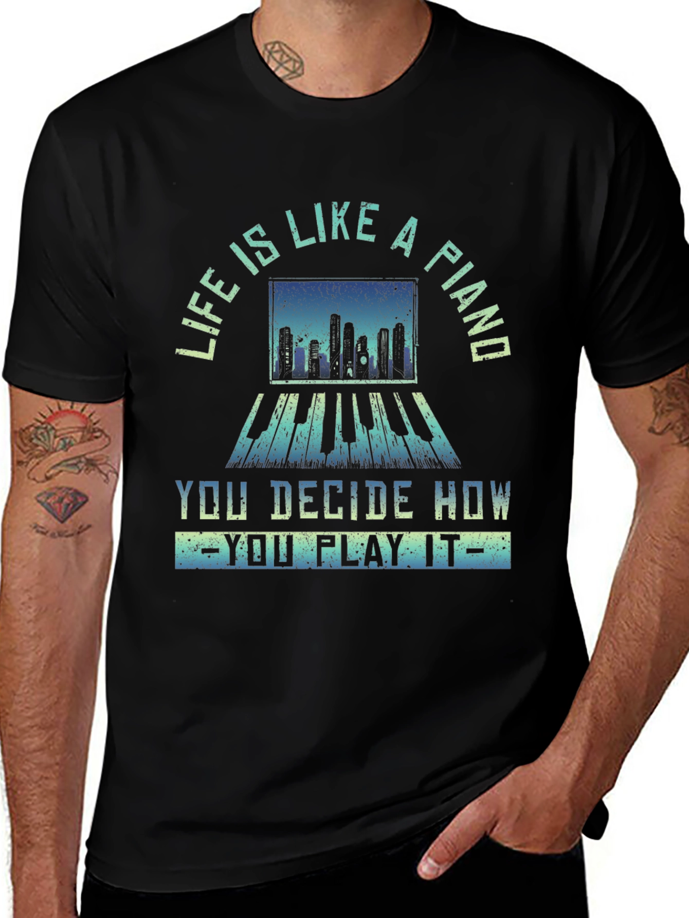 Piano Life Graphic Tee