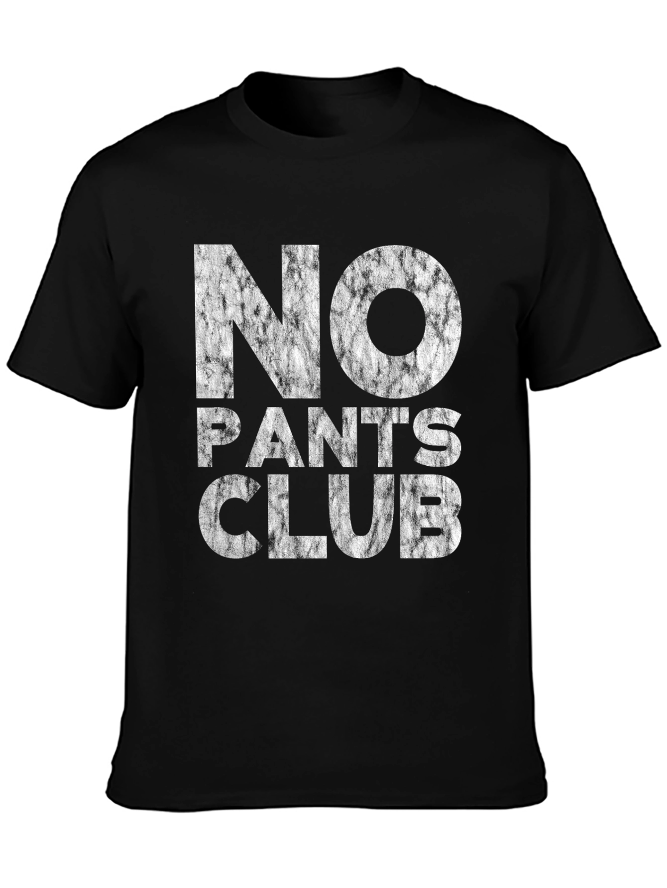 No Pants Club Graphic Tee - Bold Black T-Shirt