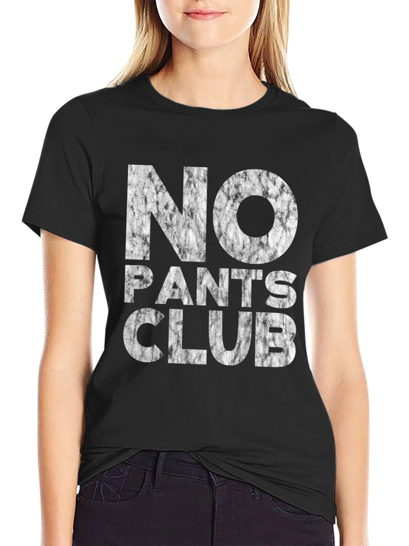 No Pants Club Graphic Tee - Bold Black T-Shirt