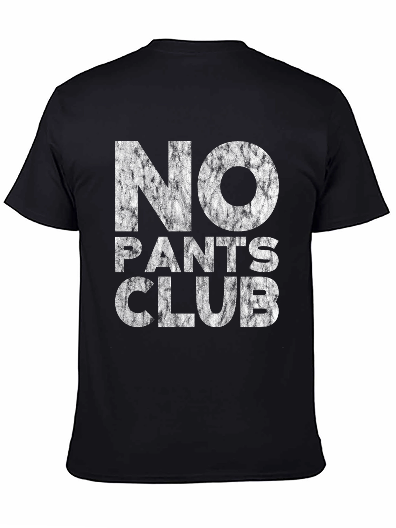 No Pants Club Graphic Tee - Bold Black T-Shirt
