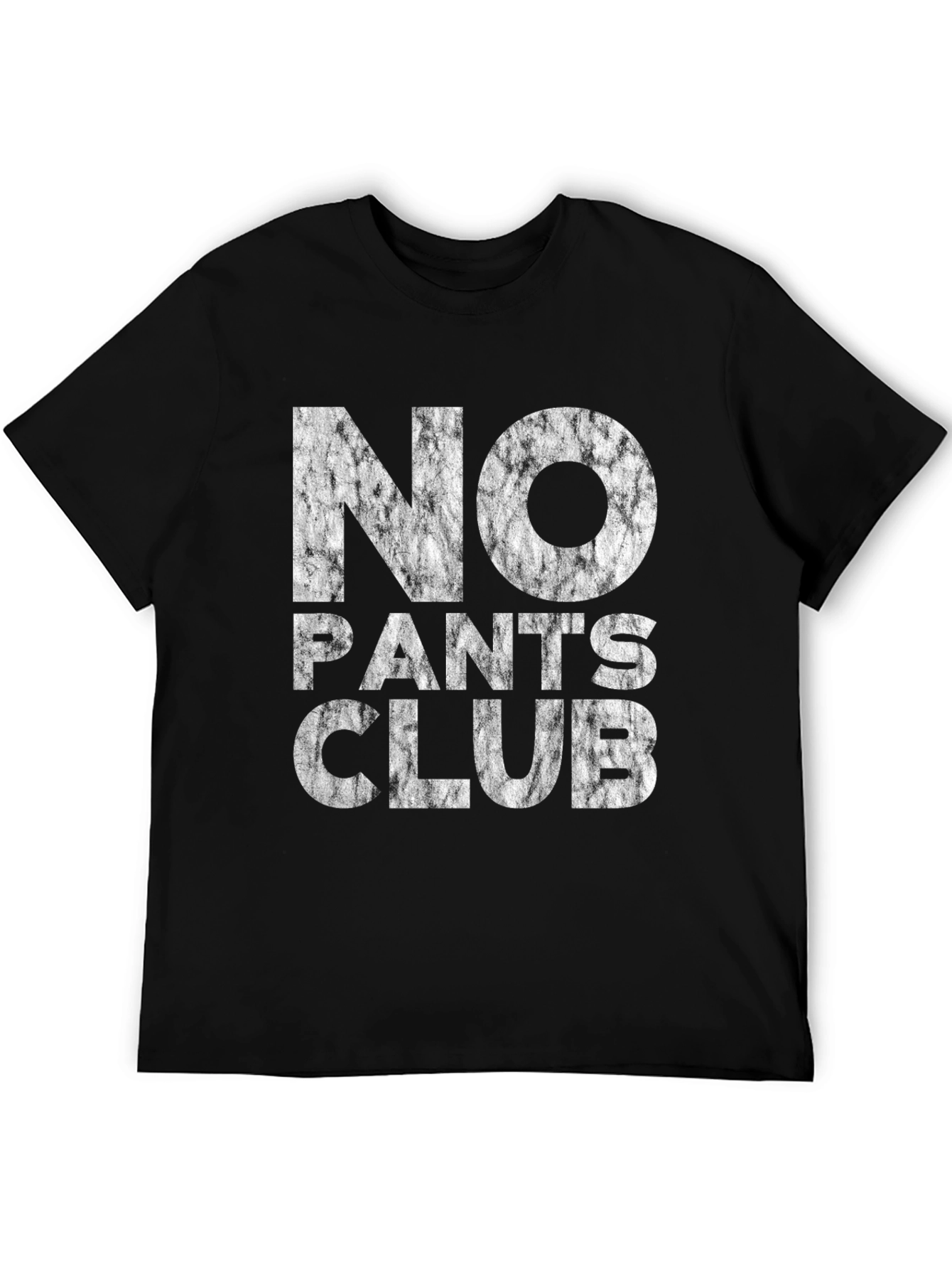No Pants Club Graphic Tee - Bold Black T-Shirt