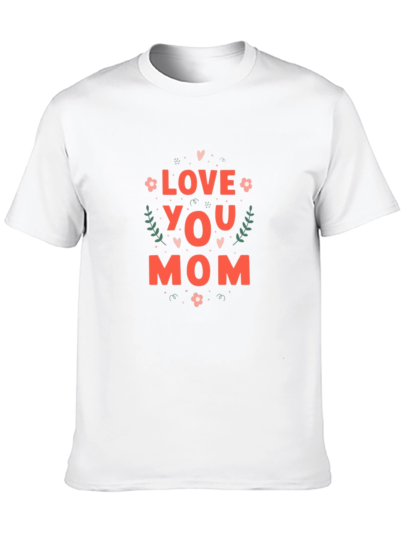 Love You Mom Graphic T-Shirt - Black