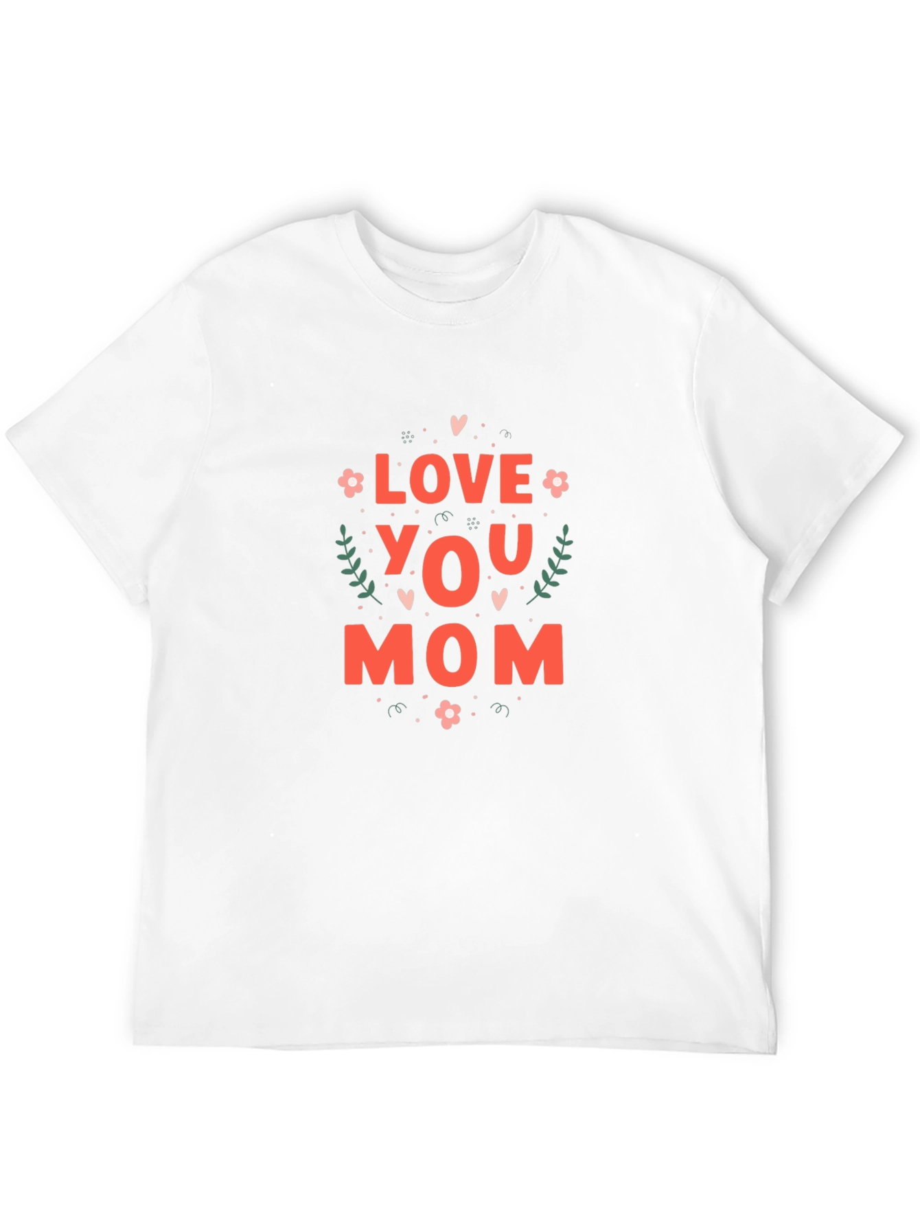 Love You Mom Graphic T-Shirt - Black