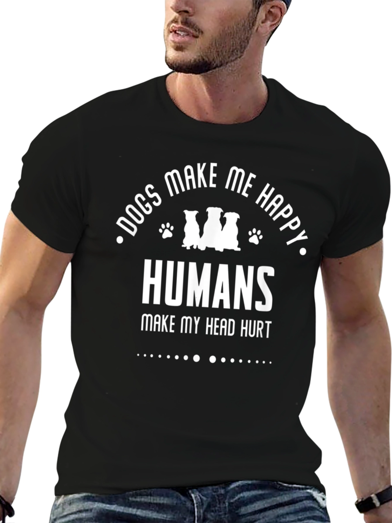 Dogs Make Me Happy T-Shirt