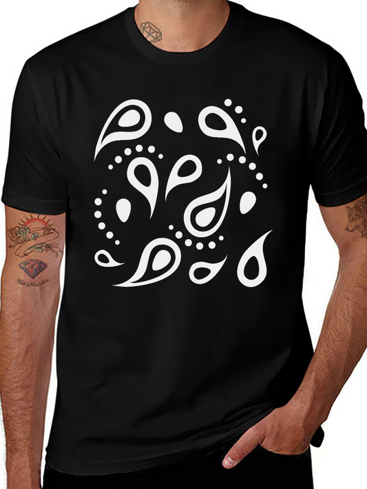 Bandana Pattern T-Shirt - Casual Style