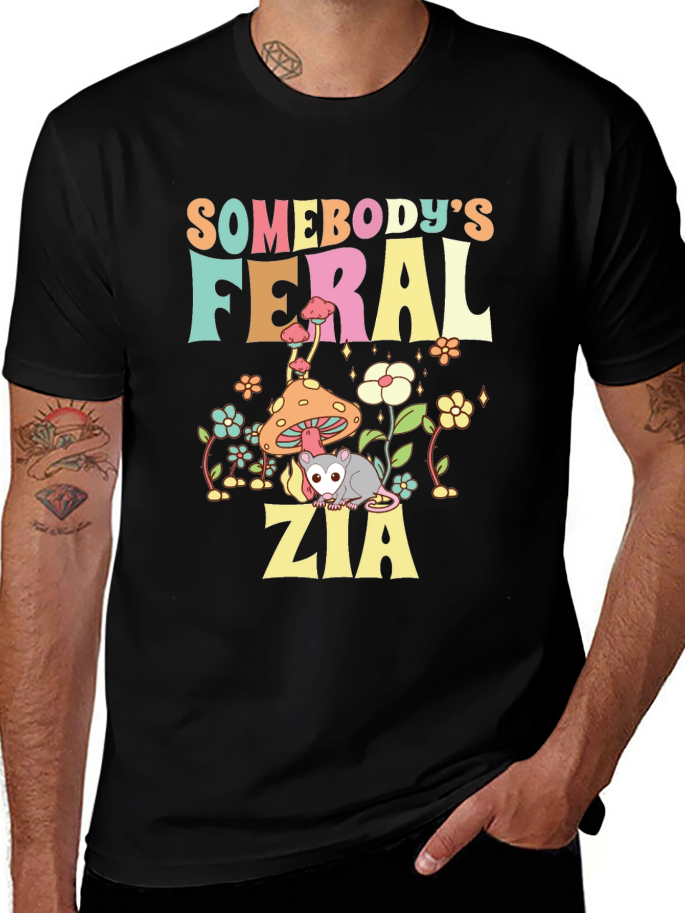 Feral Zia Graphic T-Shirt: Unique Design